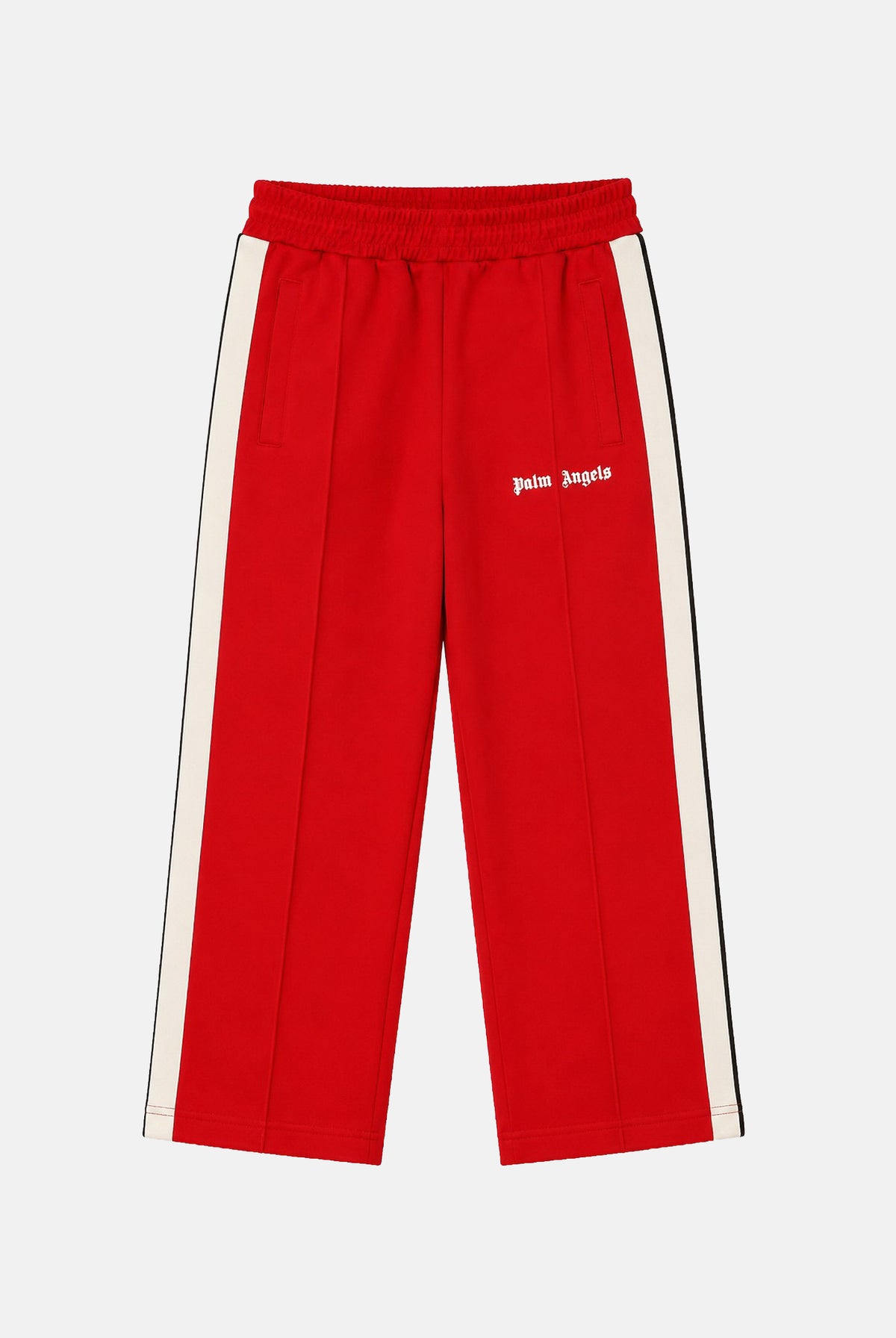 PALM ANGELS Pantaloni rossi per donna, ragazza e bambina con bande laterali bianche F6PAJBPA029 040 PALM ANGELS