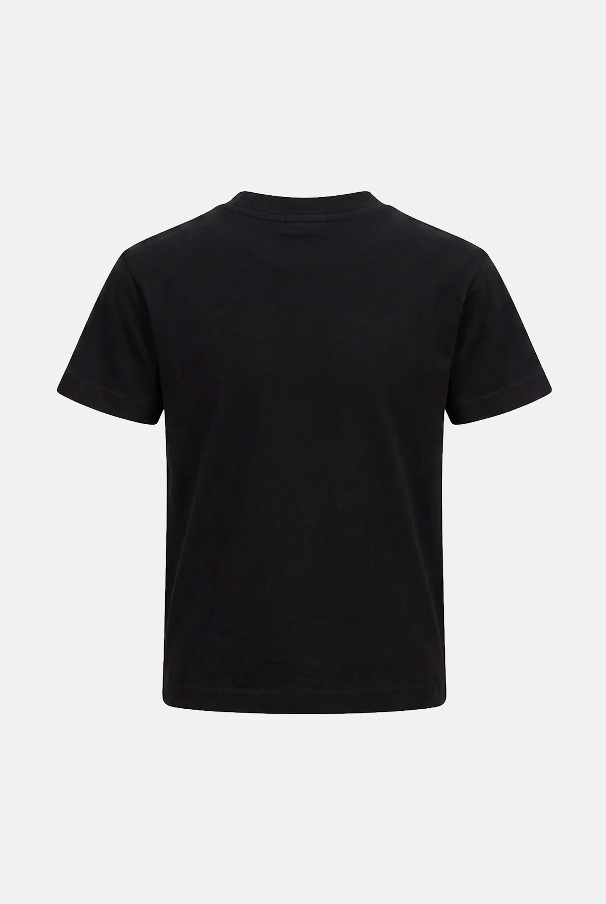 PALM ANGELS T-shirt LOGO nera per donna, ragazza e bambina con logo stampato a contrasto. F6PAJBTH017 110 PALM ANGELS
