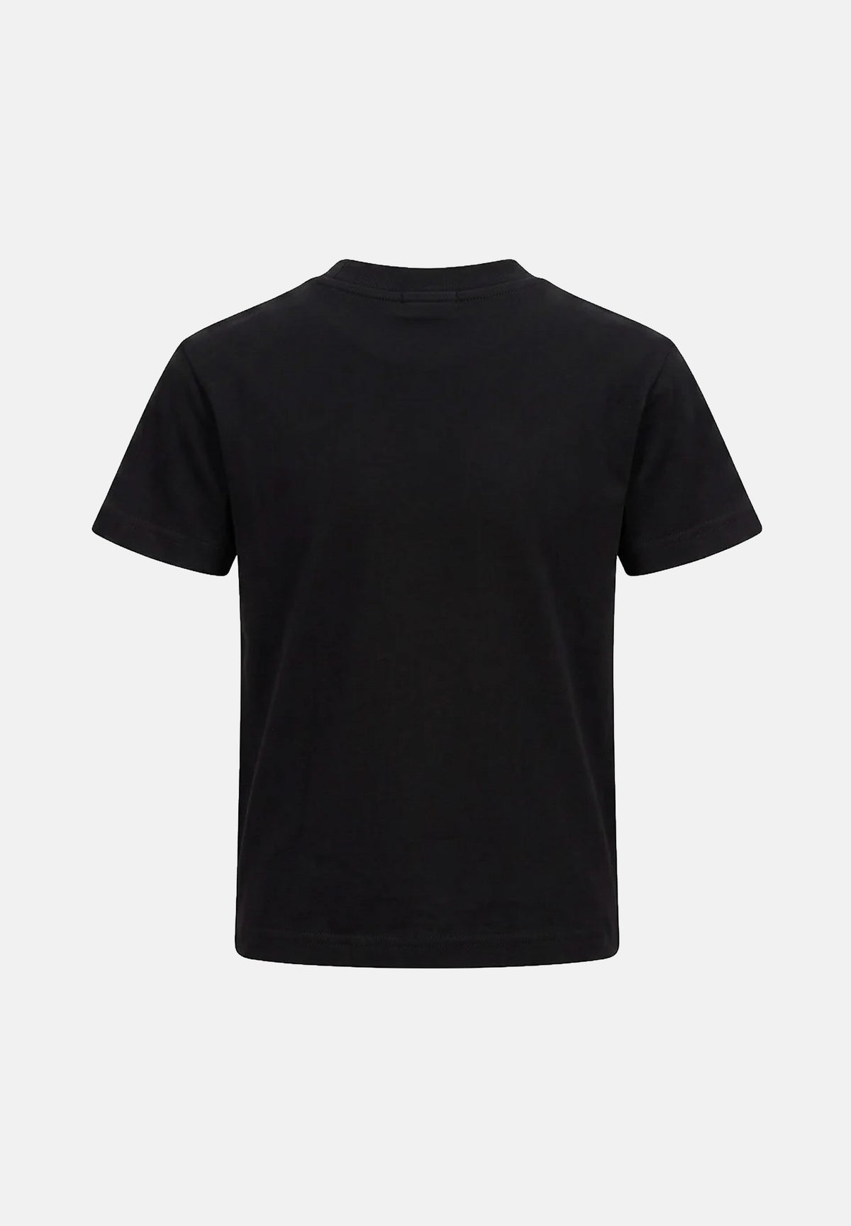 PALM ANGELS T-shirt LOGO nera per donna, ragazza e bambina con logo stampato a contrasto. F6PAJBTH017 110 PALM ANGELS