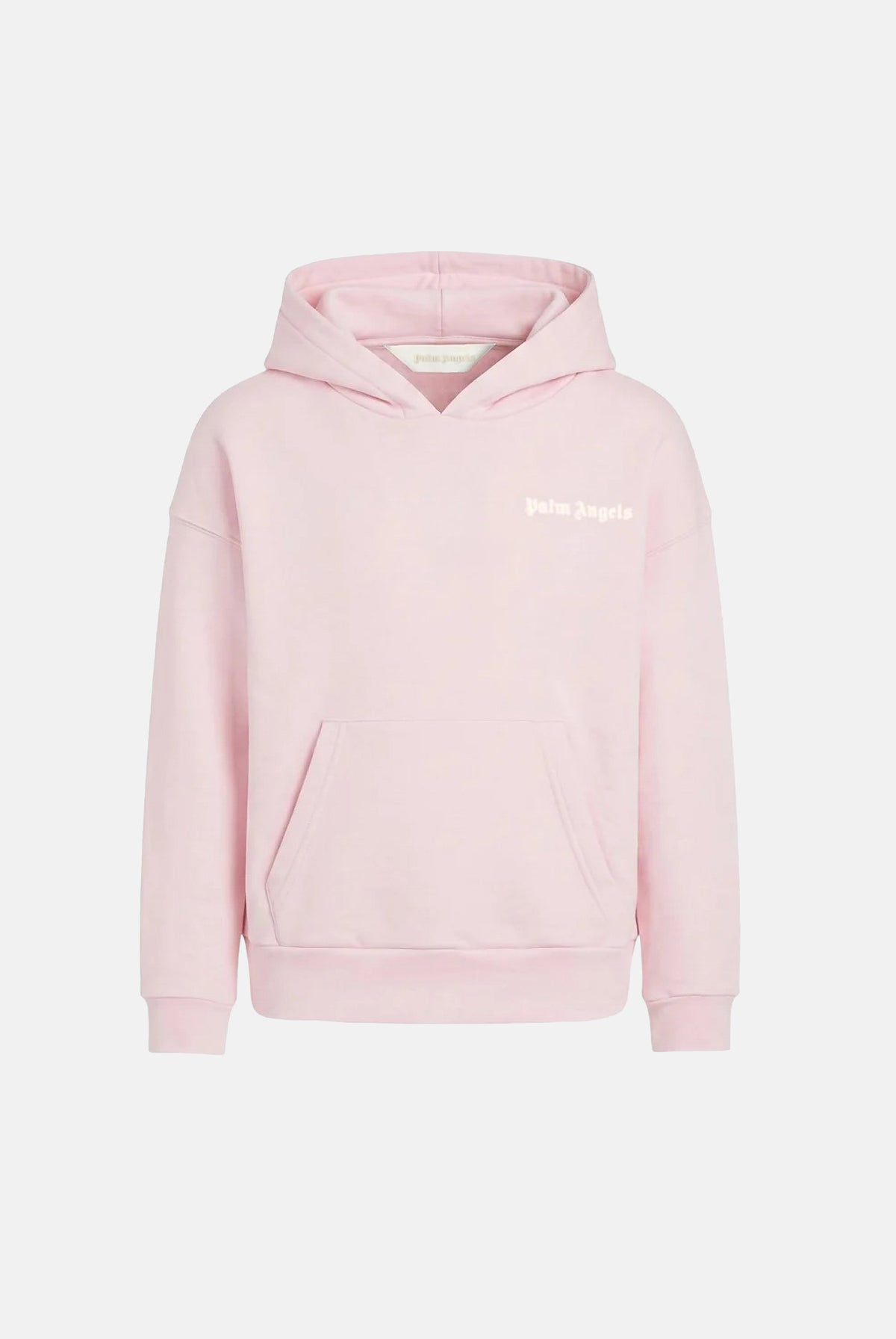 PALM ANGELS Felpa con cappuccio rosa per donna, ragazza e bambina con tasca a marsupio e logo frontale. F6PAJGHS063 042 PALM ANGELS