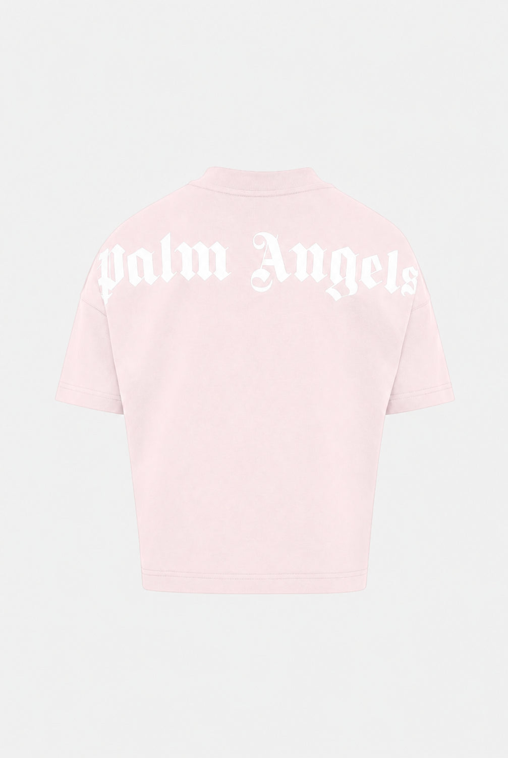 PALM ANGELS T-shirt manica corta OVERSIZED CLASSIC TEE rosa per donna, ragazza e bambina con collo alto e vestibilità ampie F6PAJGTH064 042 PALM ANGELS