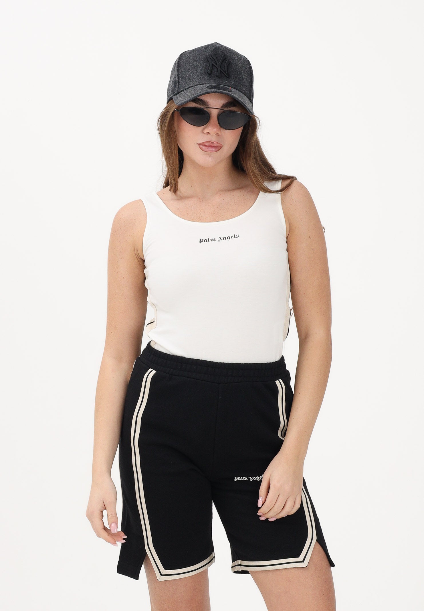 PALM ANGELS Body panna per donna, ragazze e bambine con logo PGBD00CS26FLE001 002 PALM ANGELS