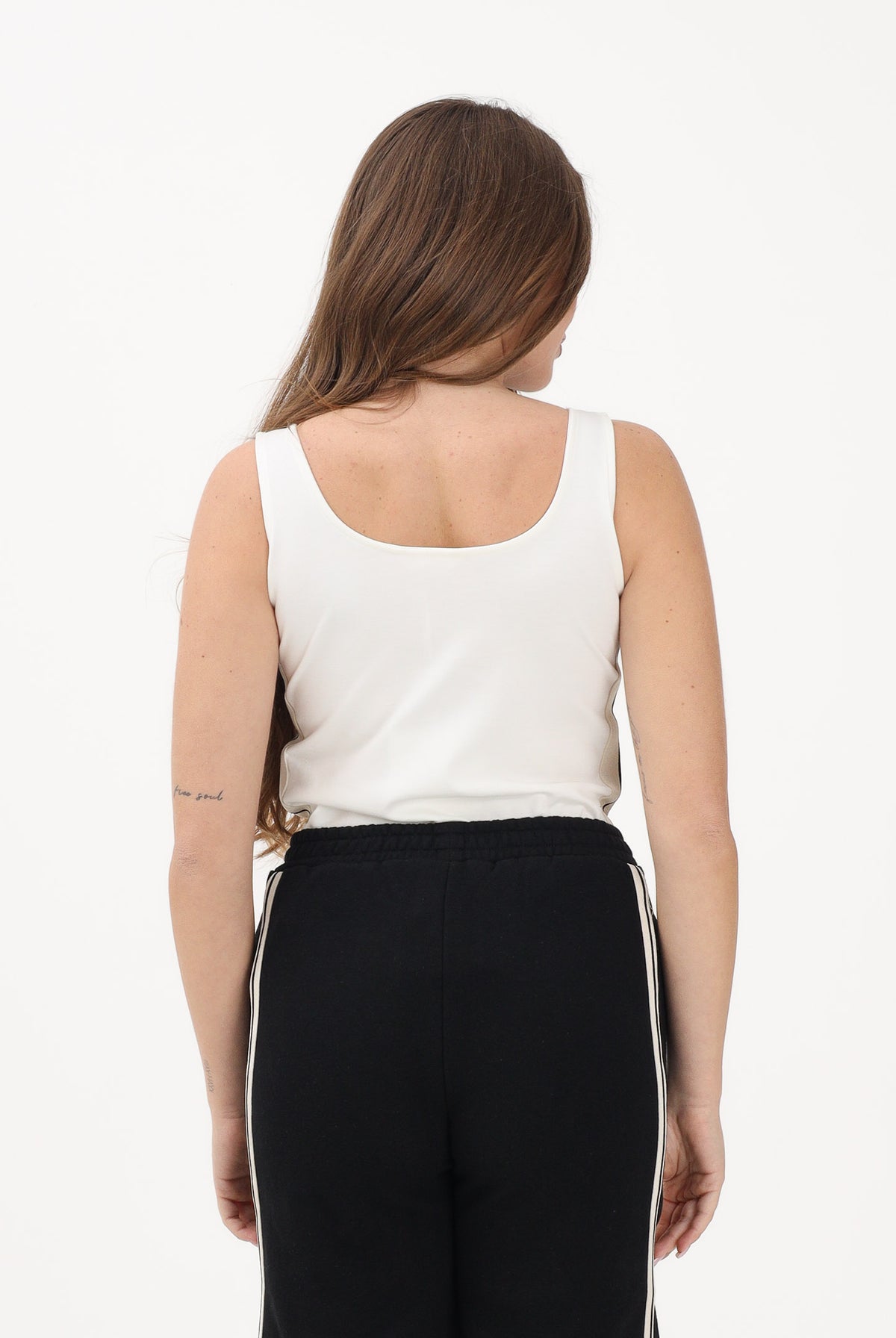 PALM ANGELS Body panna per donna, ragazze e bambine con logo PGBD00CS26FLE001 002 PALM ANGELS