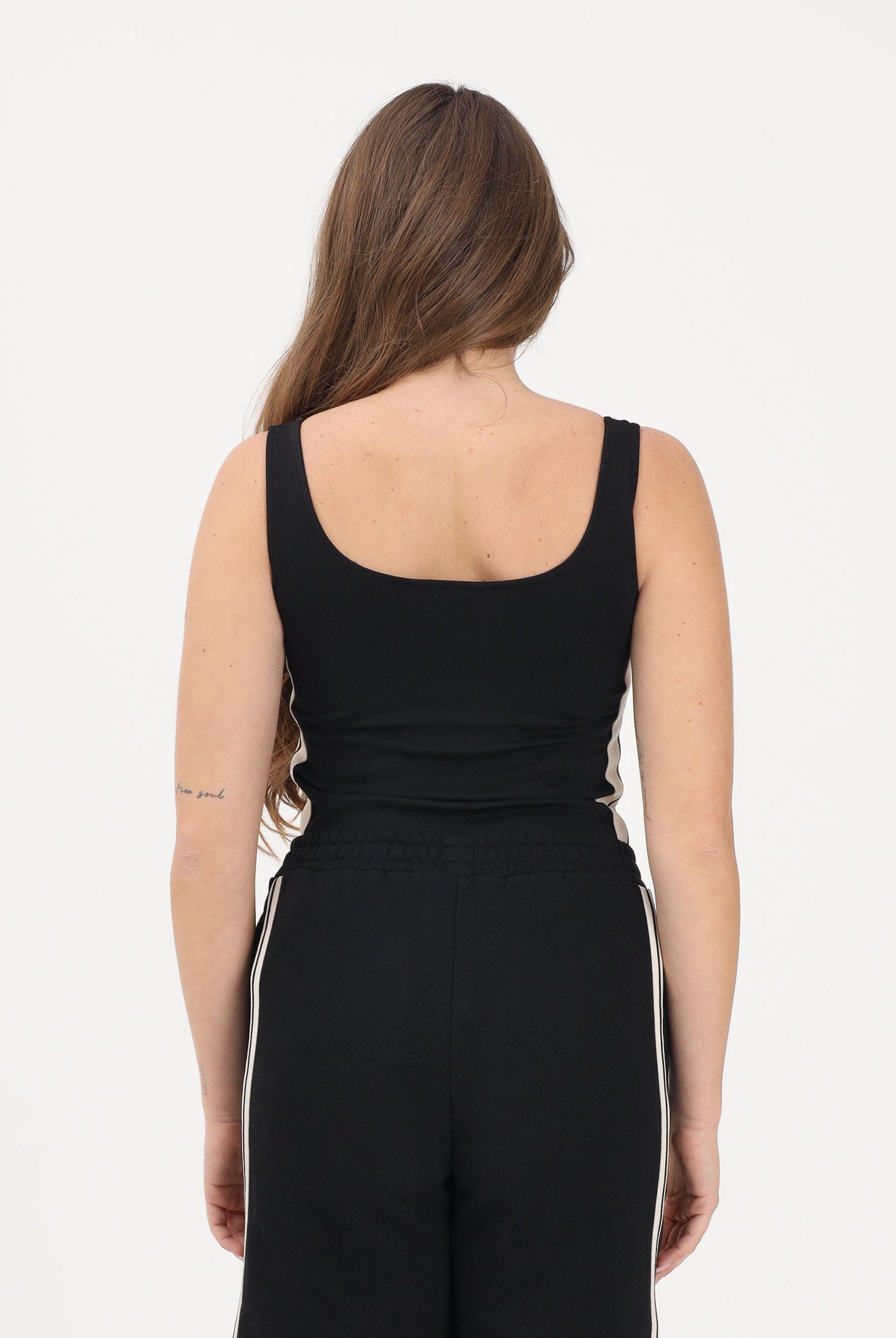 PALM ANGELS Body nero per donna, ragazze e bambine con logo PGBD00CS26FLE001 110 PALM ANGELS