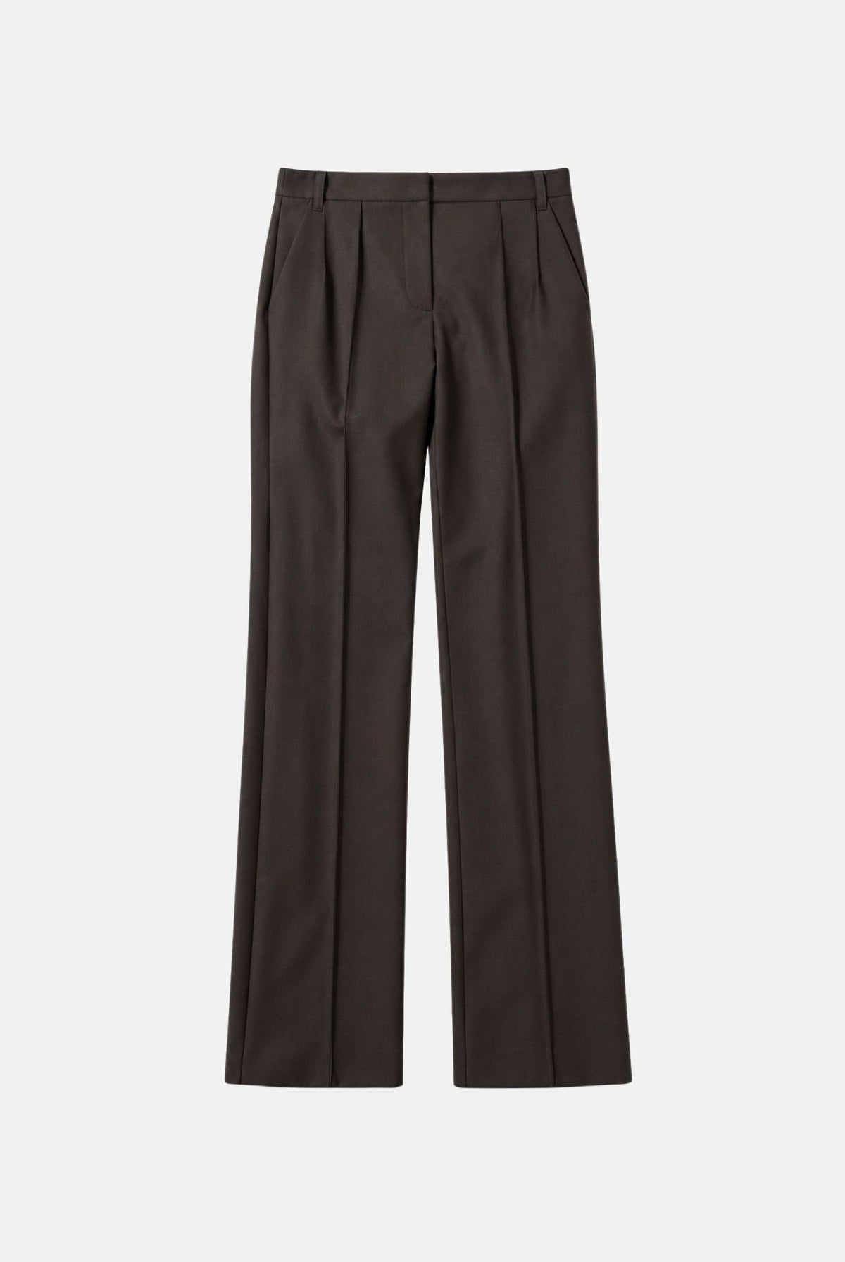 PATRIZIA PEPE Pantaloni sartoriali marrone scuro da donna conn princes frontali 2P0064A475 B913 PATRIZIA PEPE