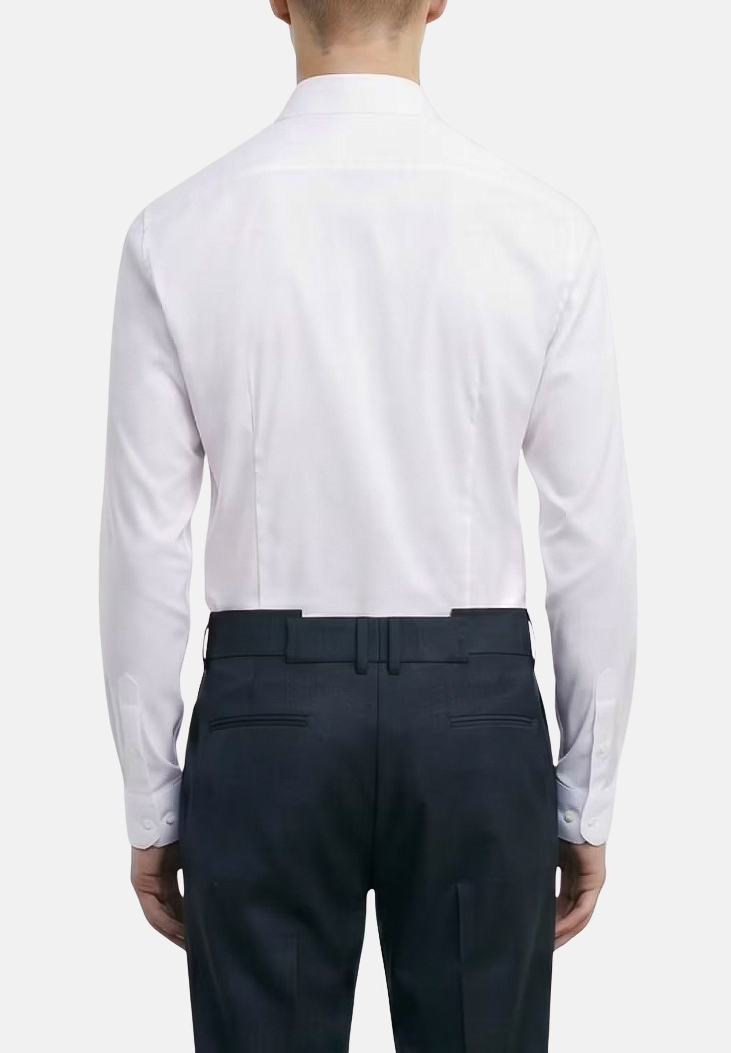 PATRIZIA PEPE Camicia a manica lunga bianca da uomo 5C0055A01 W103 PATRIZIA PEPE