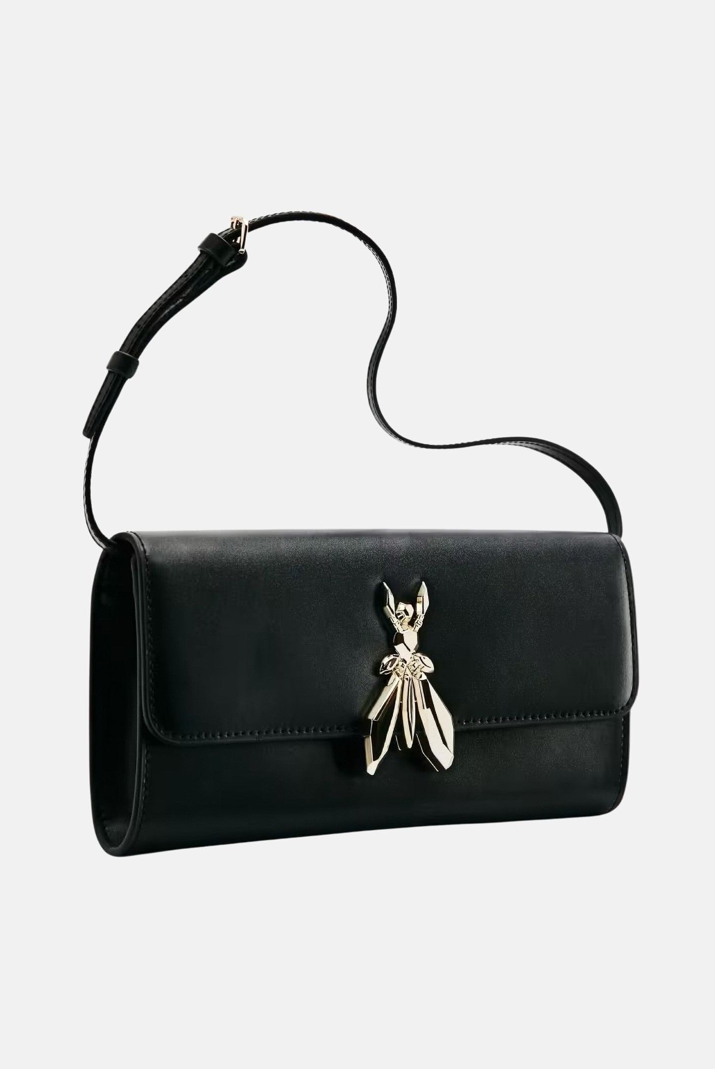 PATRIZIA PEPE Borsa a spalla Square Essential Fly nera da donna 8B0304L061 K103 PATRIZIA PEPE