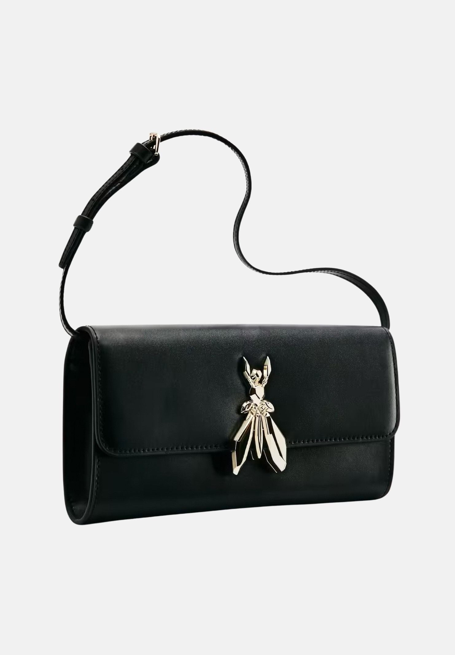 PATRIZIA PEPE Borsa a spalla Square Essential Fly nera da donna 8B0304L061 K103 PATRIZIA PEPE