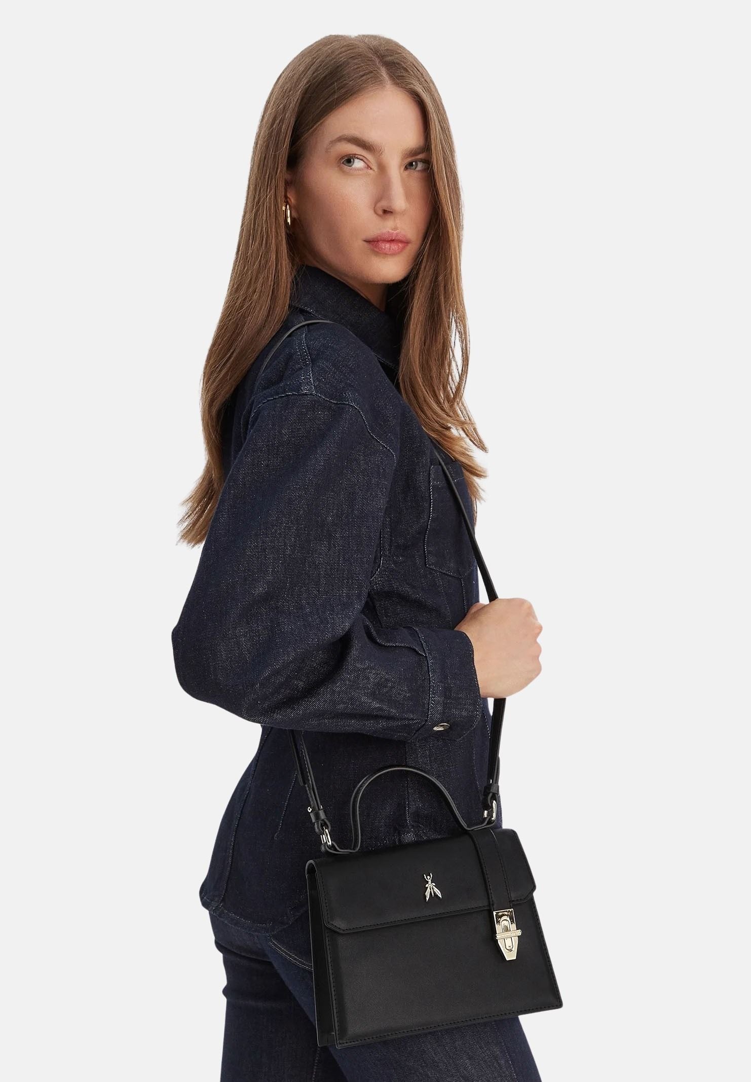 PATRIZIA PEPE Borsa a mano Modern Utility nera da donna 8B0326L061 K103 PATRIZIA PEPE