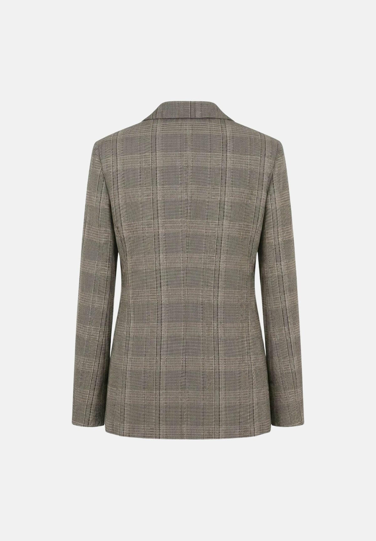 PATRIZIA PEPE Giacca doppiopetto brown check marrone- grigio da donna con revers classici. 8S0089C8003 F603 PATRIZIA PEPE