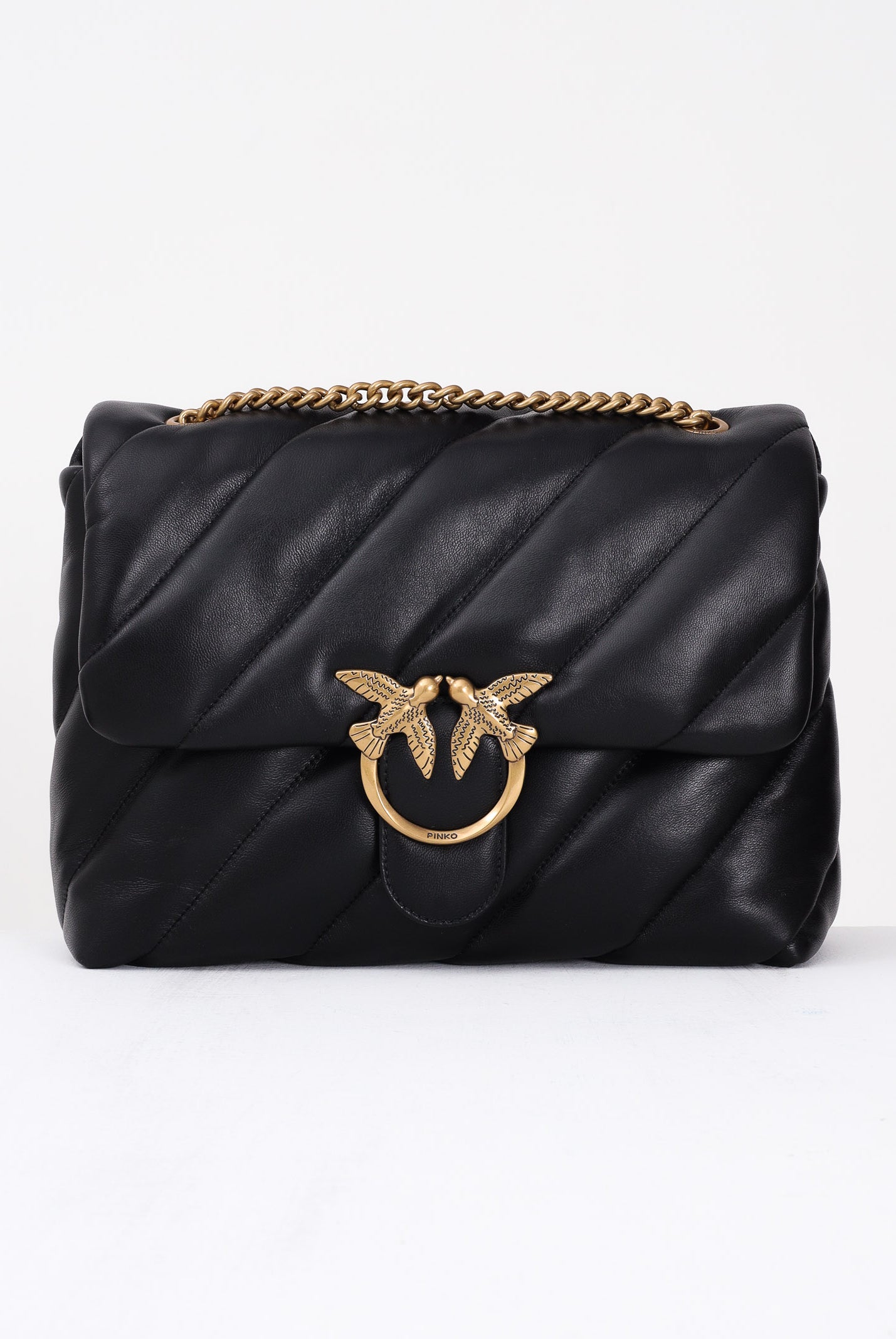 PINKO Borsa a tracolla Big Love Bag Puff nera da donna 100037A0F2 Z99Q PINKO