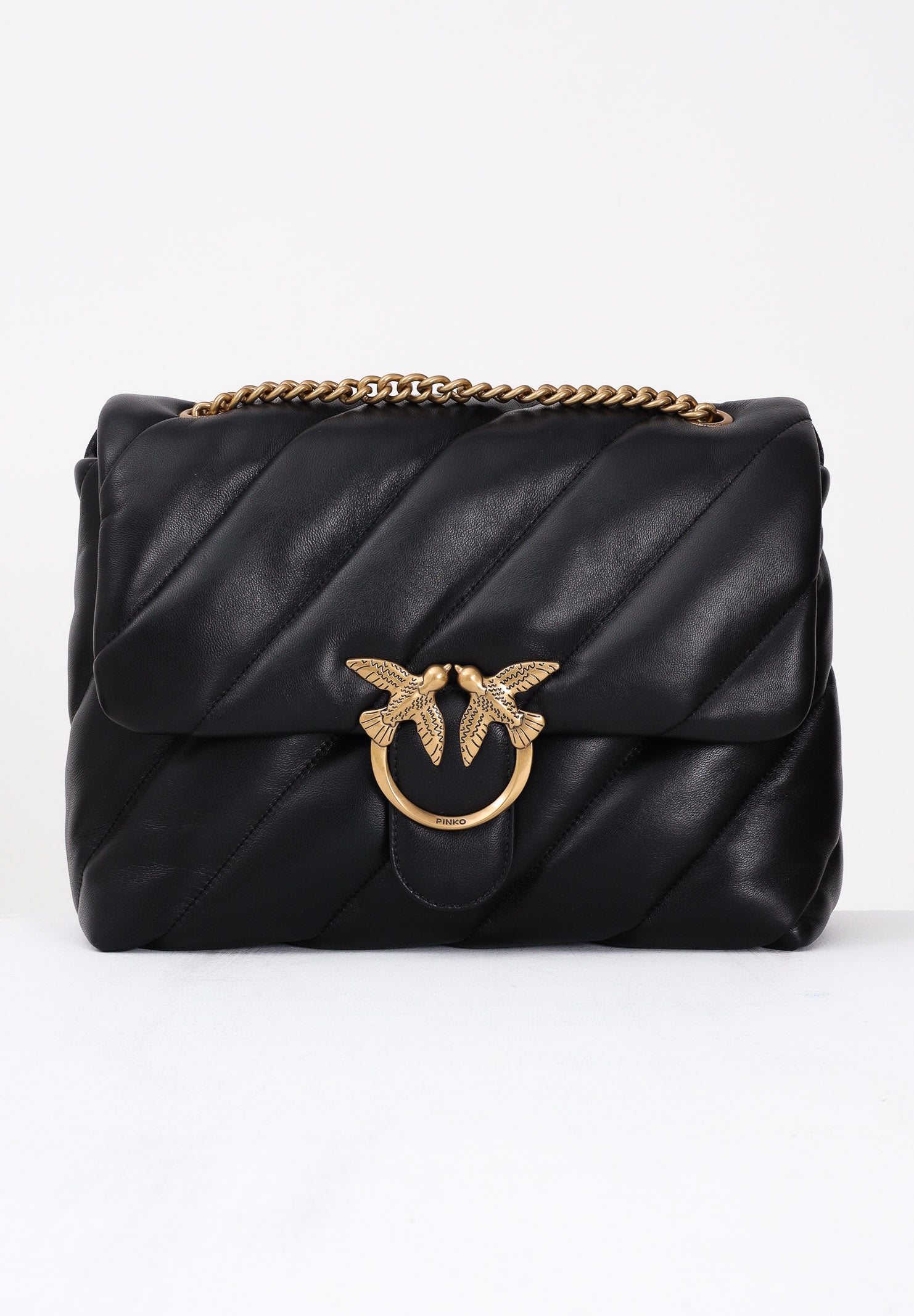 PINKO Borsa a tracolla Big Love Bag Puff nera da donna 100037A0F2 Z99Q PINKO