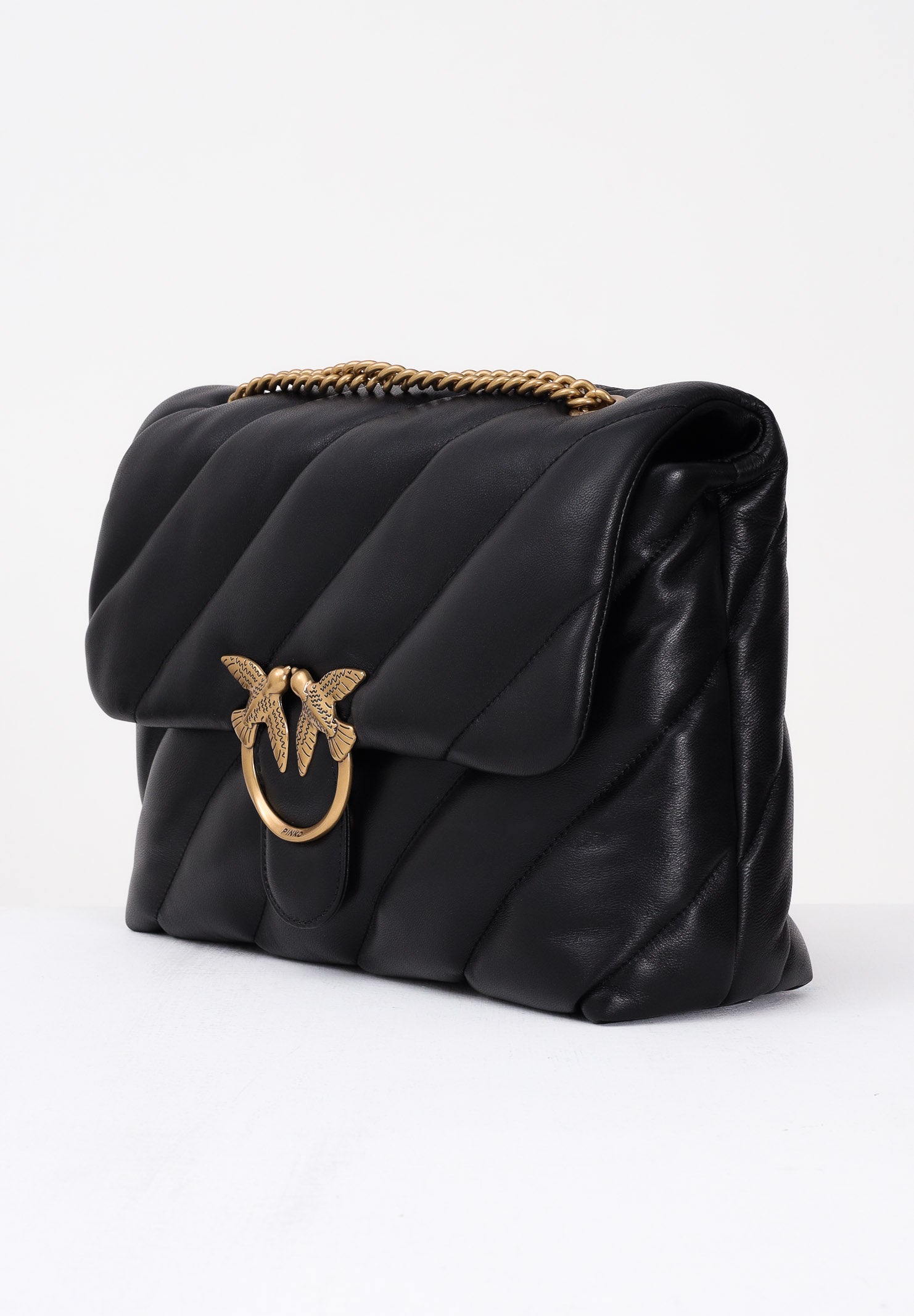 PINKO Borsa a tracolla Big Love Bag Puff nera da donna 100037A0F2 Z99Q PINKO