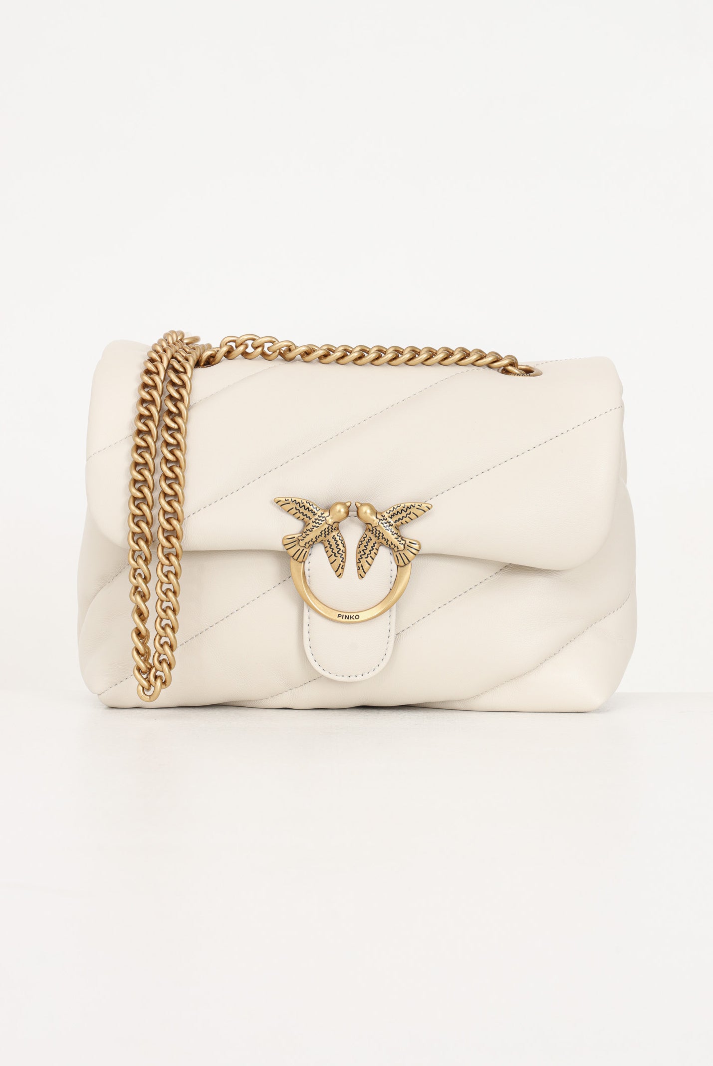 PINKO Borsa a tracolla Classic Love Bag Puff panna da donna 100038A0F2 Z14Q PINKO