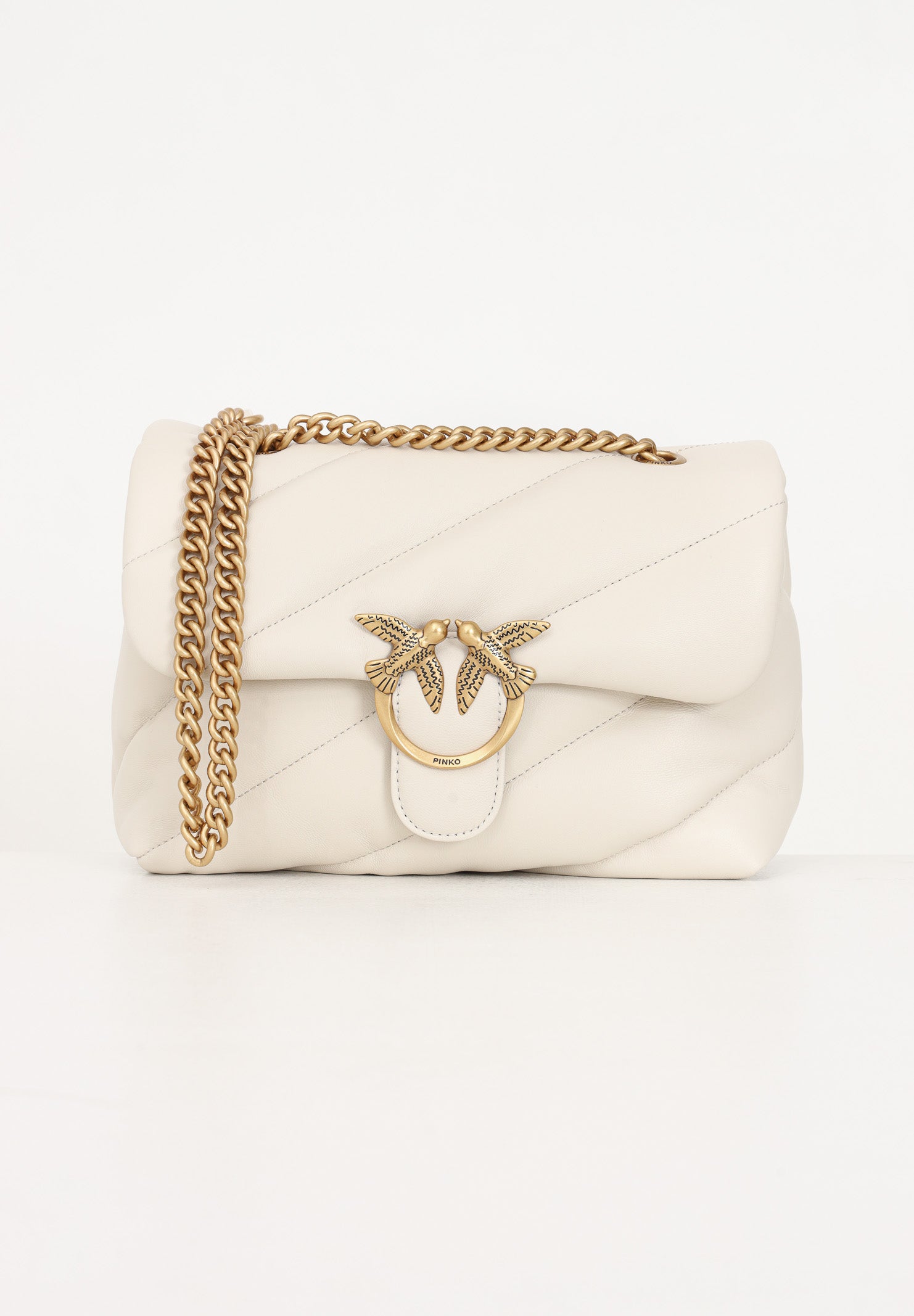 PINKO Borsa a tracolla Classic Love Bag Puff panna da donna 100038A0F2 Z14Q PINKO