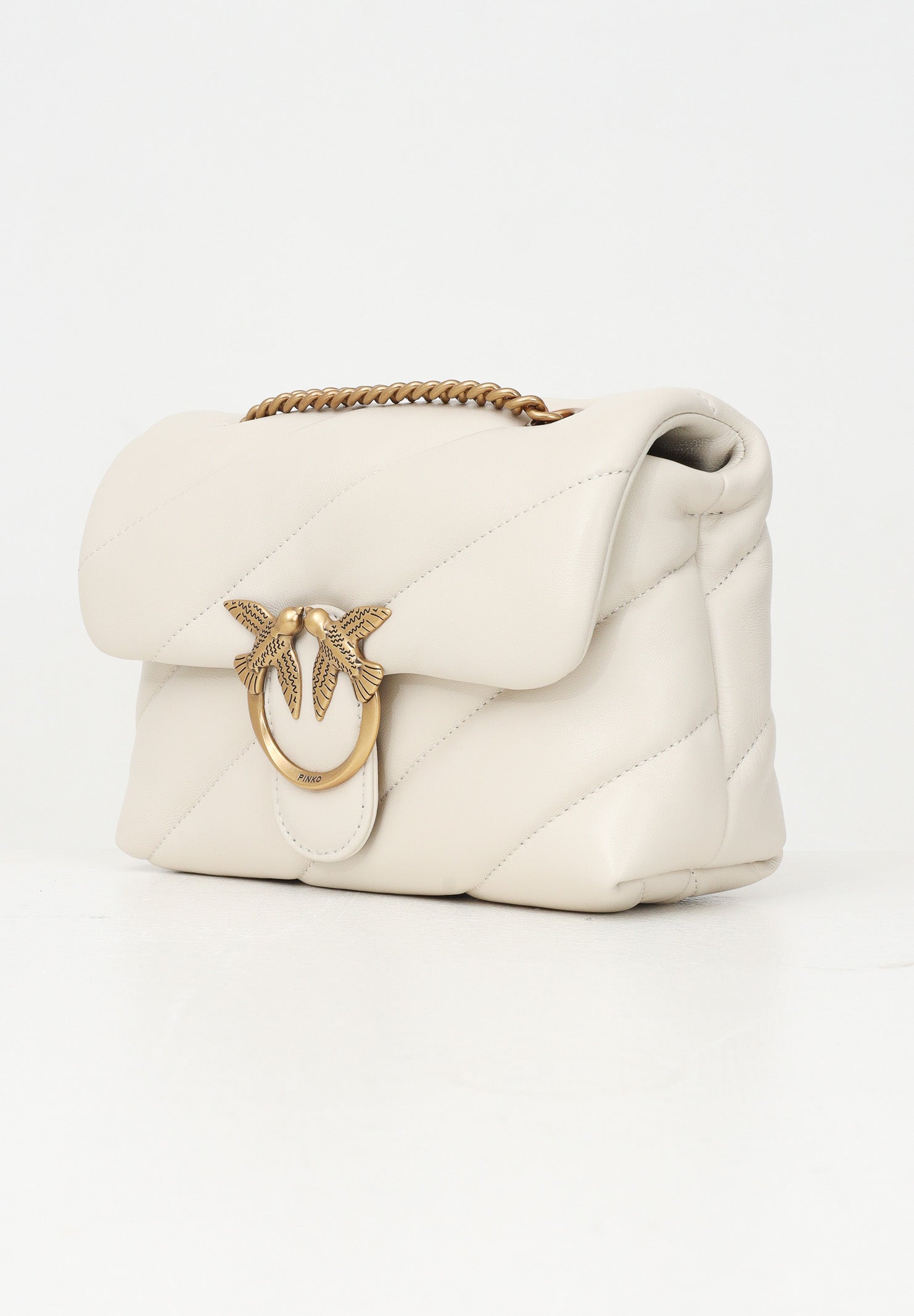 PINKO Borsa a tracolla Mini Love Bag Puff burro da donna 100039A0F2 Z14Q PINKO