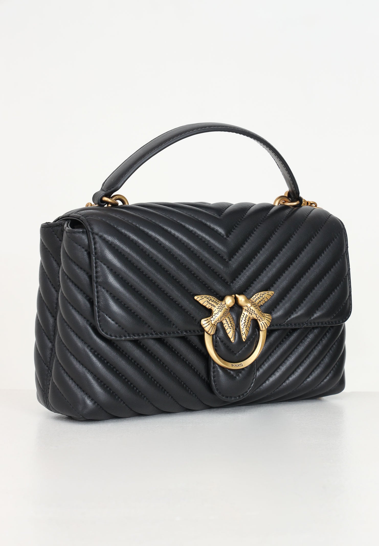 PINKO Borsa a mano Classic Love Bag Puff nera da donna 100043A0GK Z99Q PINKO