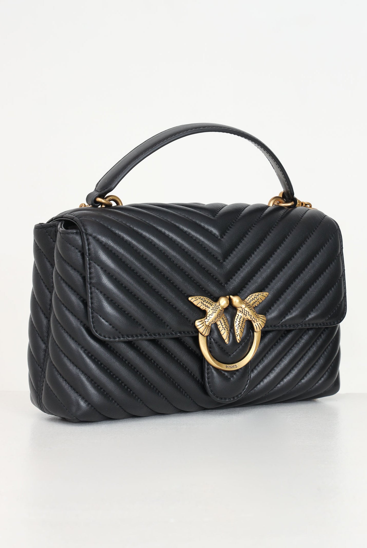 PINKO Borsa a mano Classic Love Bag Puff nera da donna 100043A0GK Z99Q PINKO