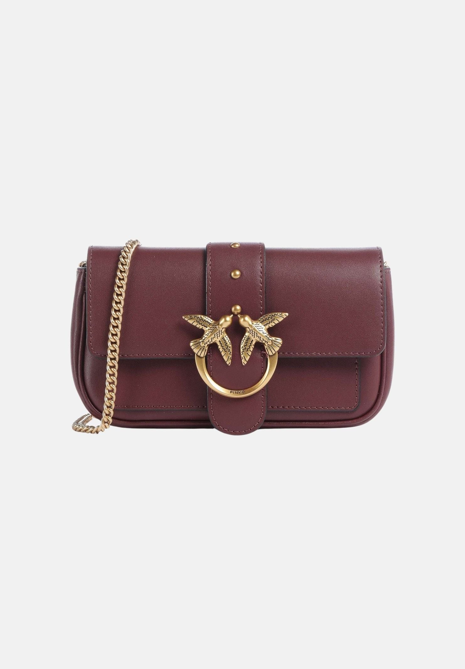 PINKO Borsa a tracolla POCKET LOVE BAG ONE SIMPLY color ribes-bordeaux da donna 100061A0F1 WW5Q PINKO