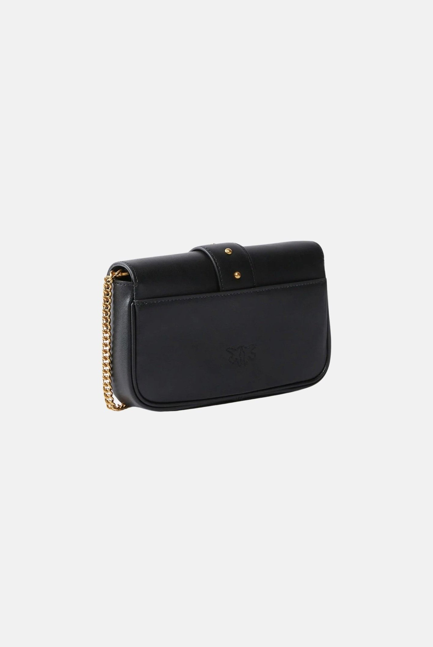 PINKO Borsa LOVE ONE POCKET nero-antique gold da donna con chiusura gioiello<BR/> 100061A0F1 Z99Q PINKO