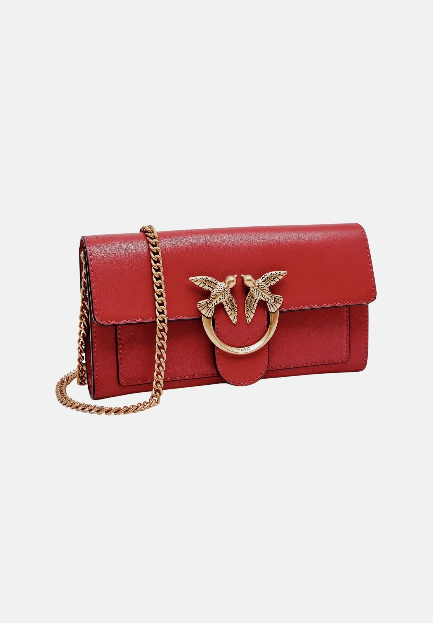 PINKO Borsa a tracolla MINI BAG rosso rio antique da donna con chiusura con patta 100062A0F1 R59Q PINKO