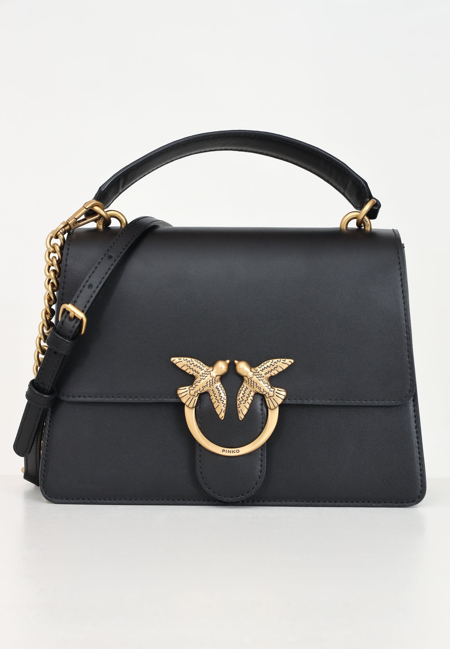 PINKO Borsa a mano Love Bag Top Handle Light nera da donna 100066A0F1 Z99Q PINKO