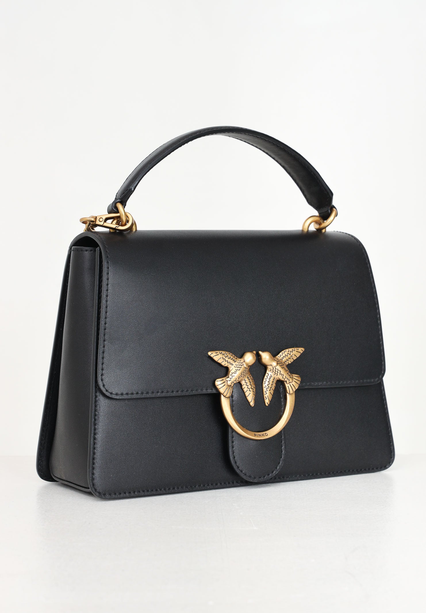 PINKO Borsa a mano Love Bag Top Handle Light nera da donna 100066A0F1 Z99Q PINKO