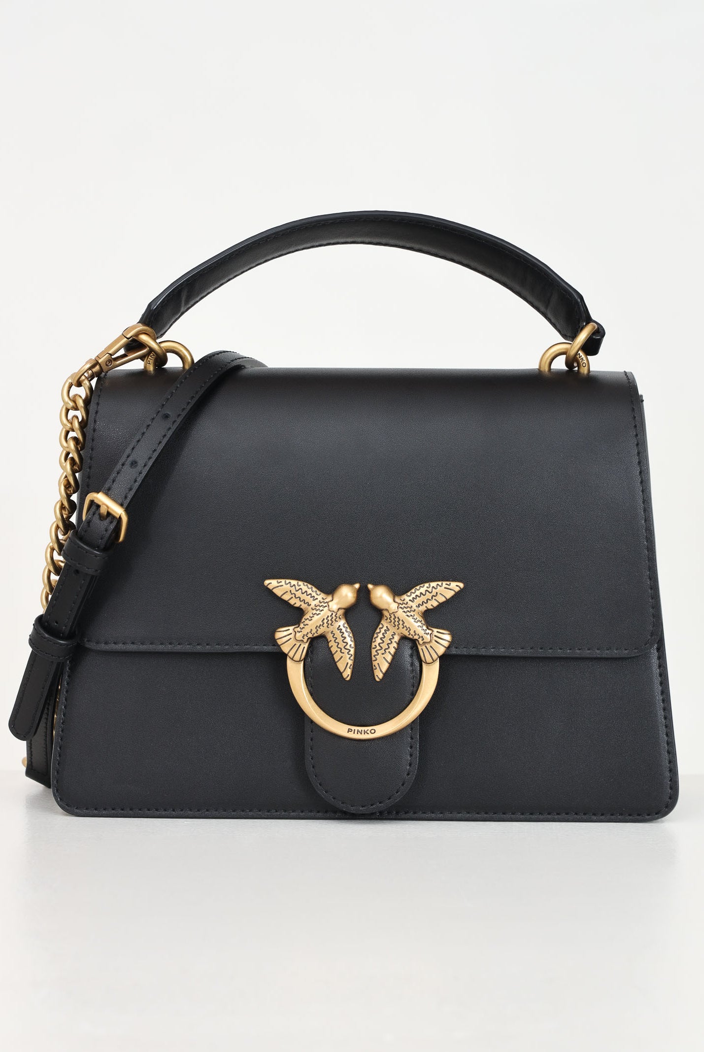 PINKO Borsa a mano Love Bag Top Handle Light nera da donna 100066A0F1 Z99Q PINKO