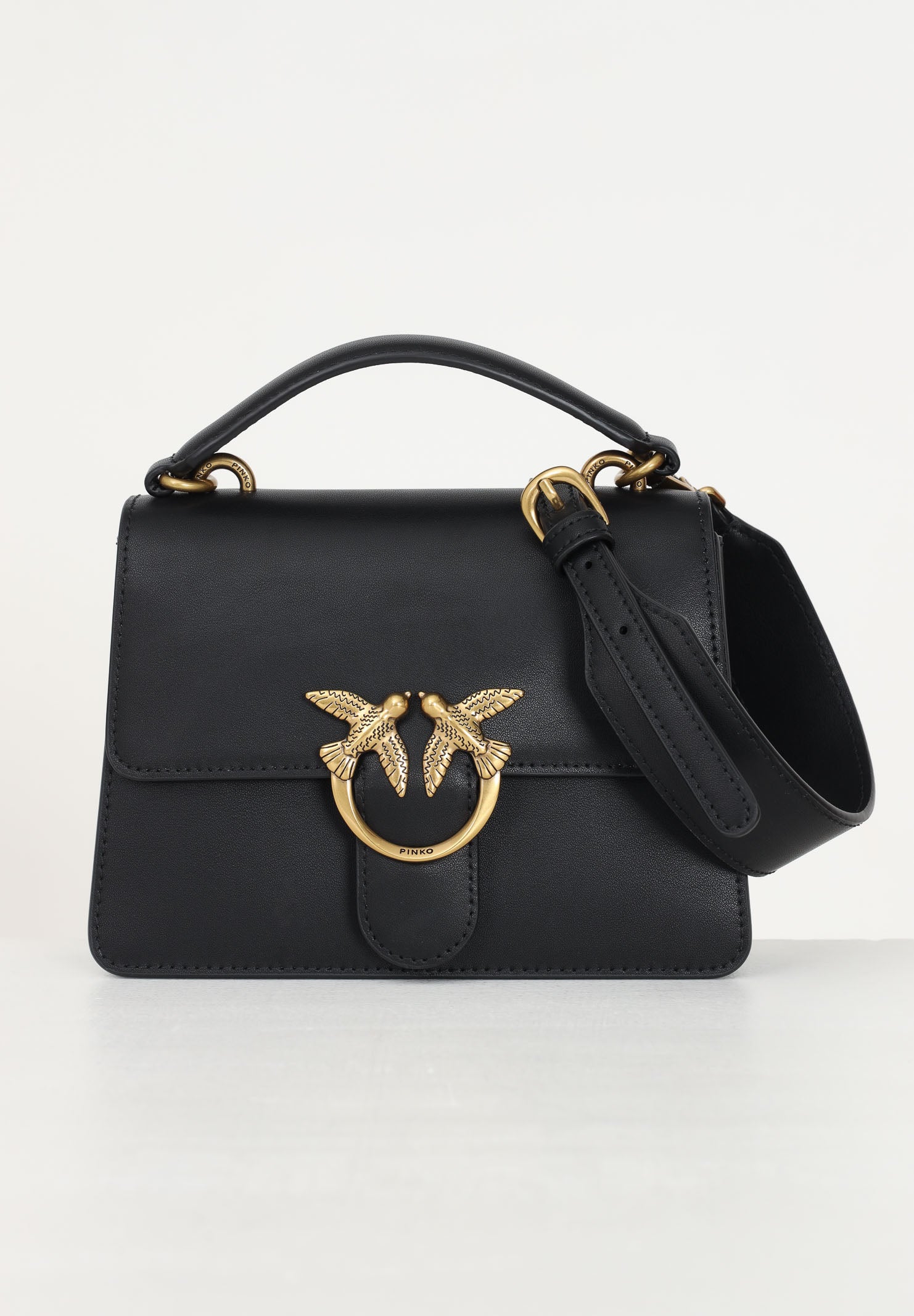 PINKO Borsa a mano Mini Love Bag One Top Handle Light nera da donna 100071A0F1 Z99Q PINKO
