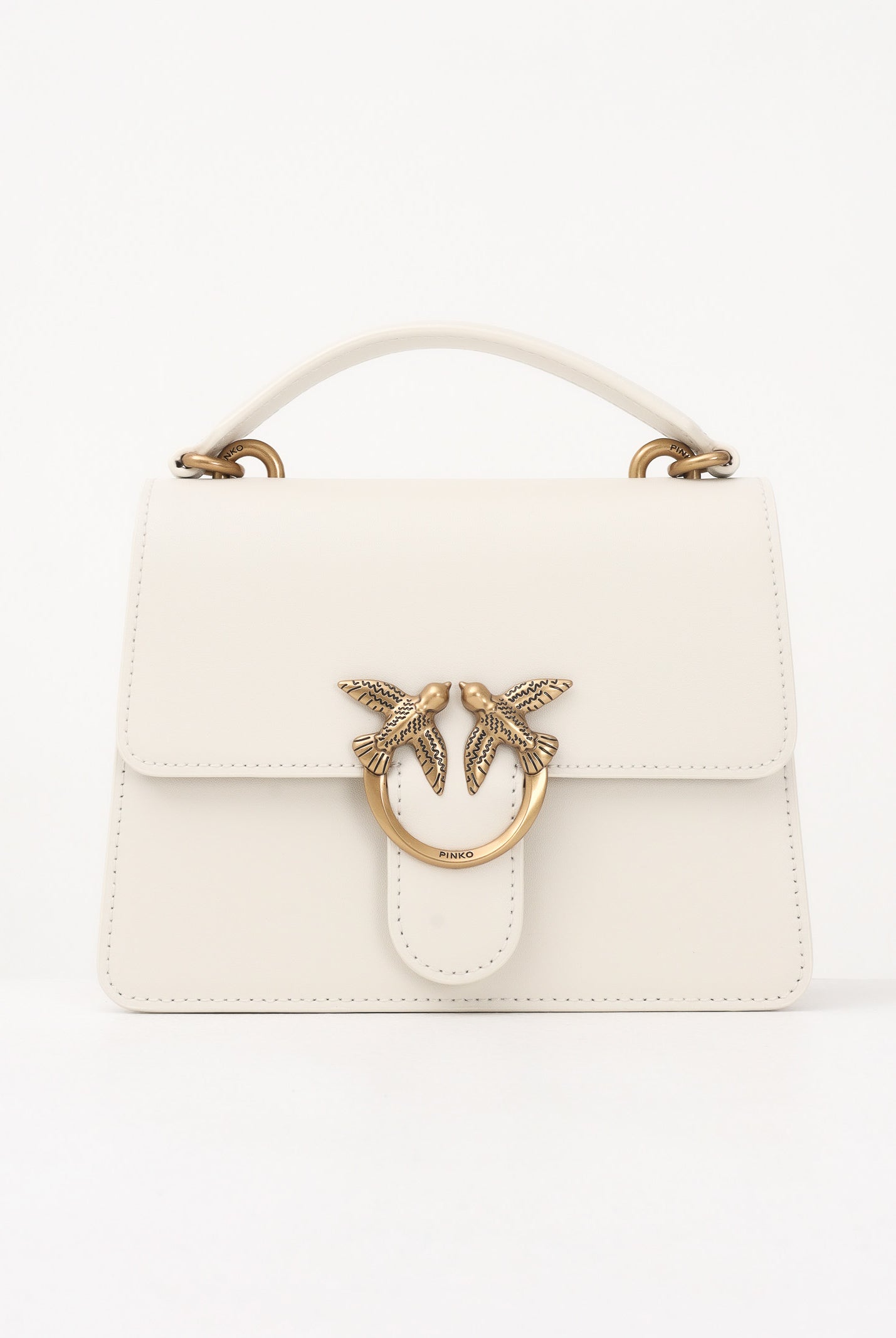 PINKO Borsa a mano Mini Love Bag One Top Handle Light panna da donna 100071A0F1 Z14Q PINKO