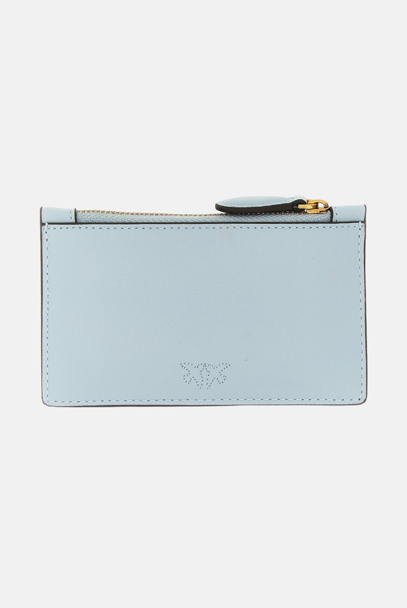 PINKO Porta carte in morbida pelle mano seta celeste da donna 100251A0F1 E37Q PINKO