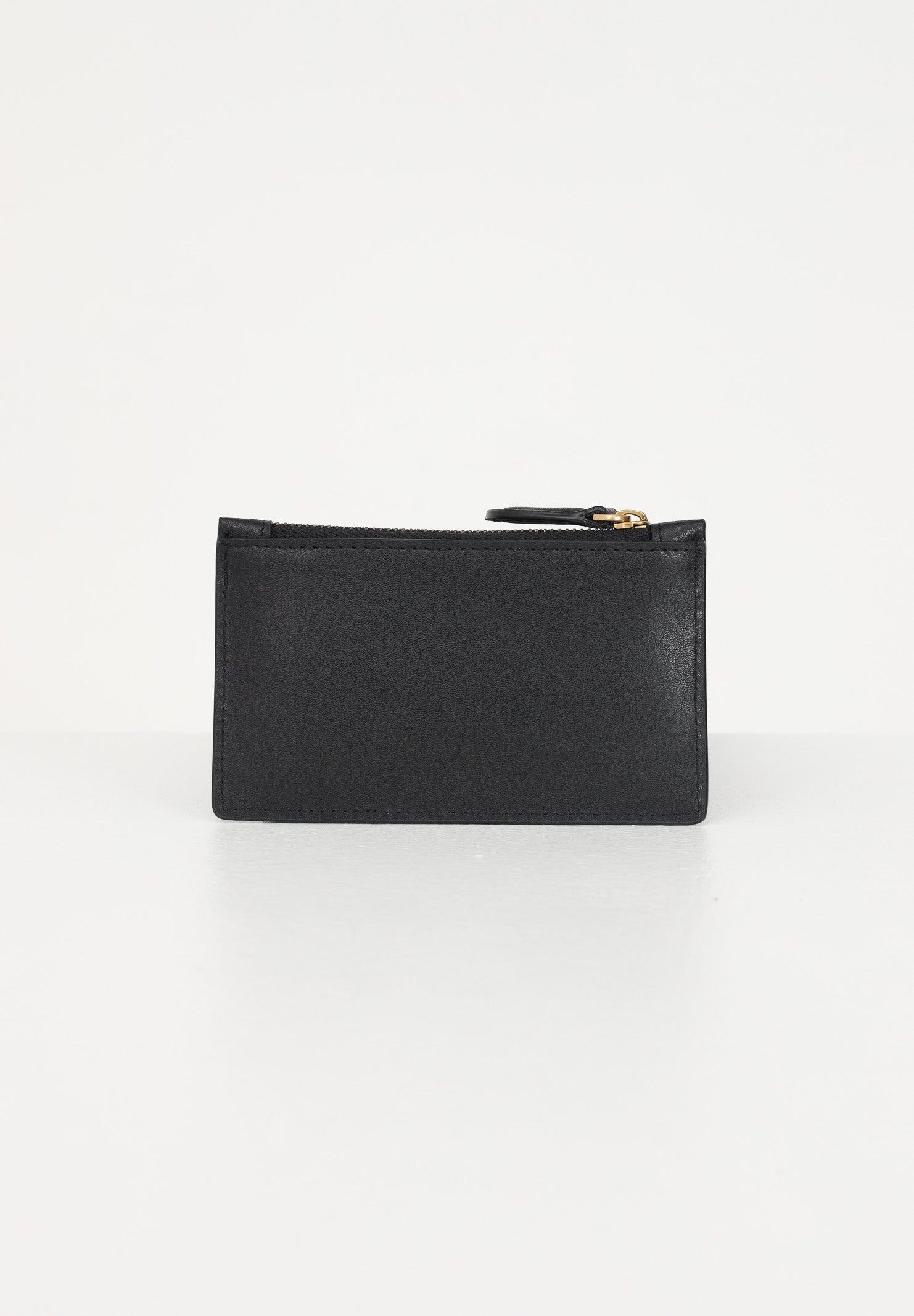 PINKO Porta carte in morbida pelle mano seta nero da donna 100251A0F1 Z99Q PINKO