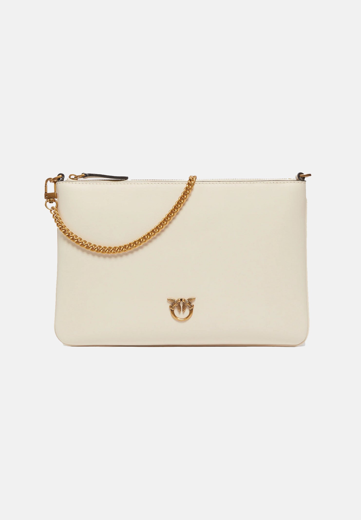 PINKO Pochette Classic Flat Love Bag Simply panna da donna 100455A0F1 Z14Q PINKO