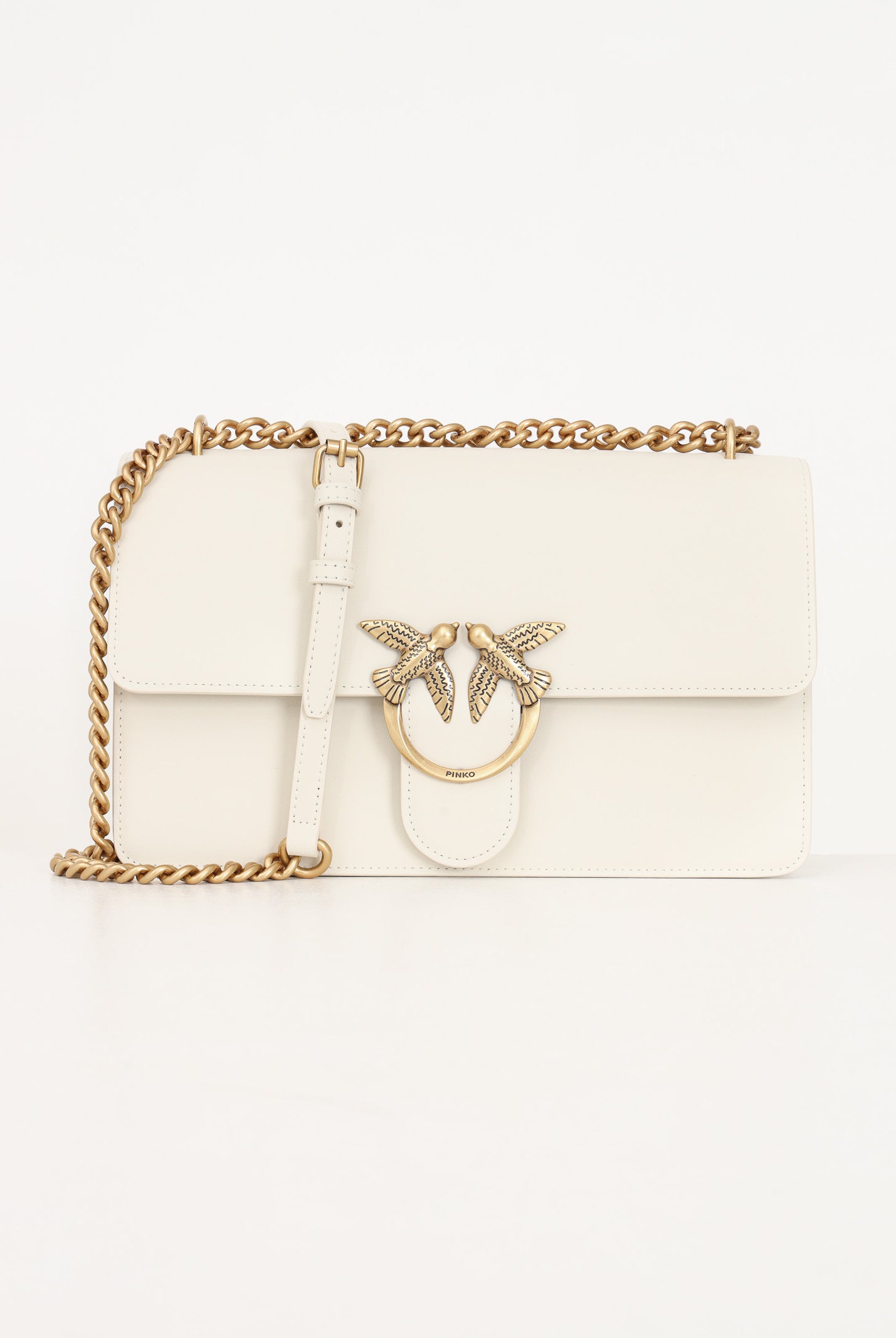 PINKO Borsa a tracolla Classic Love Bag One panna da donna 100941A0F1 Z14Q PINKO