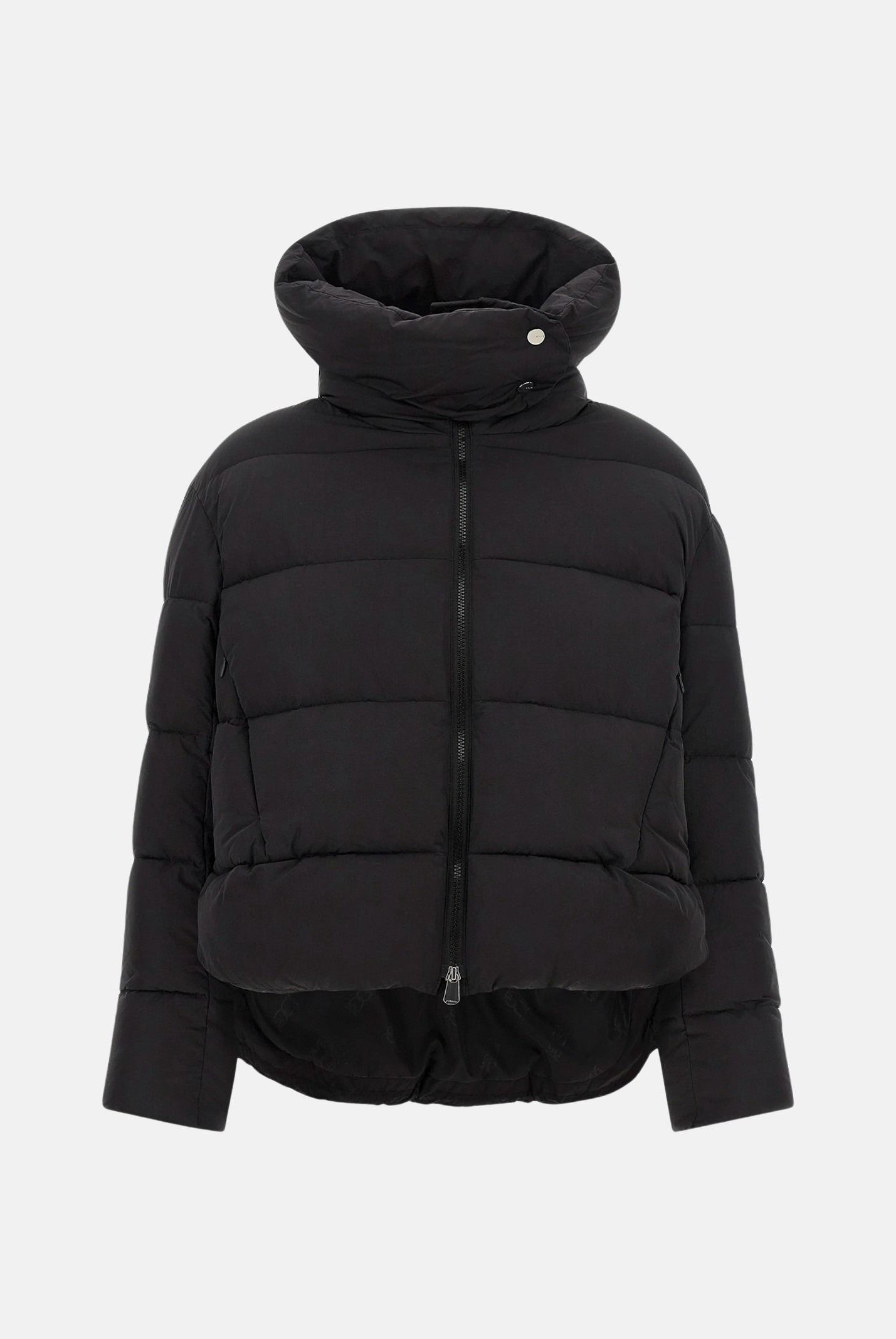 PINKO Piumino GIZA Nero Limousine da donna con trapuntatura orizzontale e cappuccio avvolgente. 101602A3EA Z99 PINKO