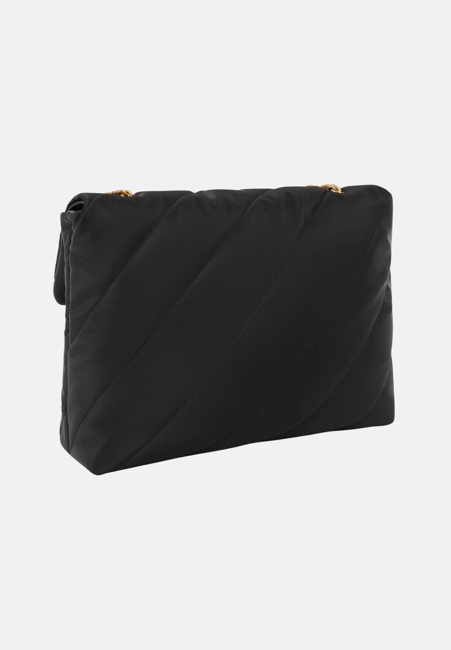 PINKO Shopper Extra Love Bag Puff nera da donna 103347A358 Z99Q PINKO