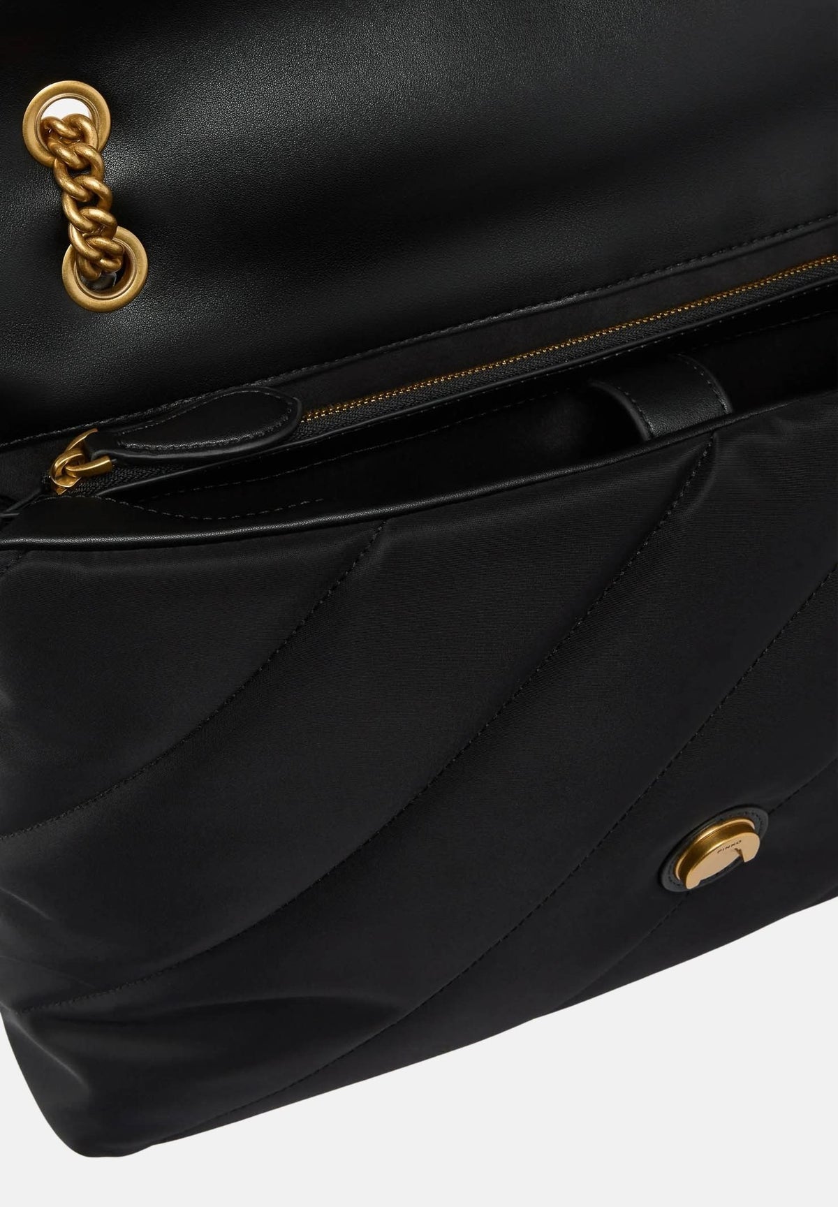 PINKO Shopper Extra Love Bag Puff nera da donna 103347A358 Z99Q PINKO