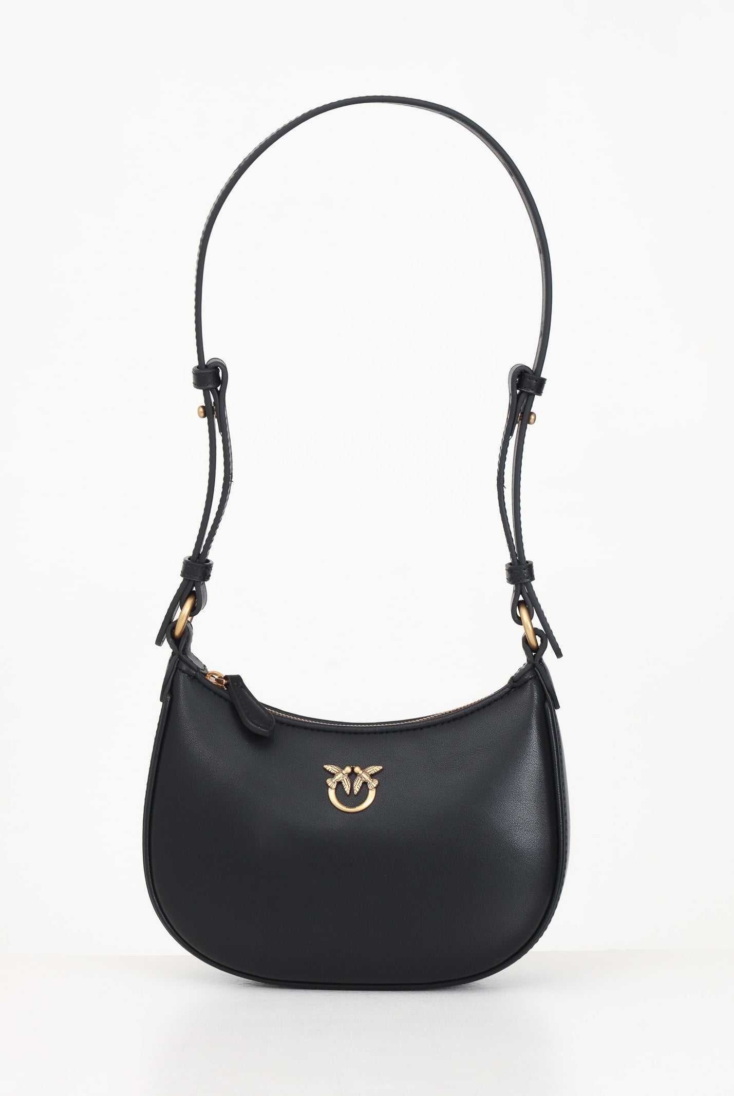 PINKO Borsa a spalla Half Moon nera da donna 103538A0F1 Z99Q PINKO