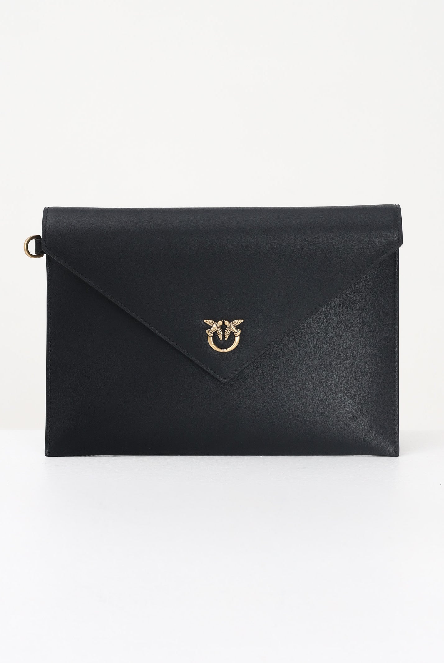 PINKO Pochette Flat Purse Handle nera da donna 104820A0F1 Z99Q PINKO