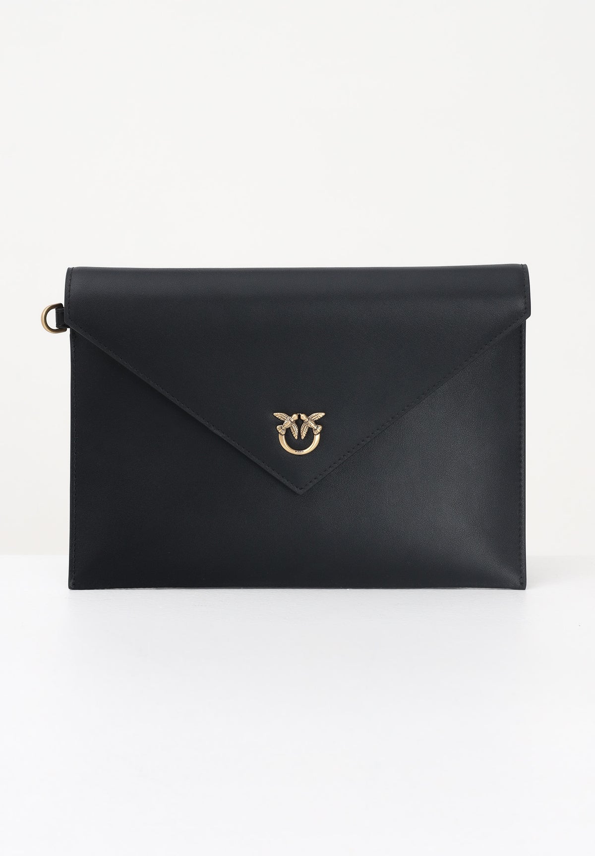 PINKO Pochette Flat Purse Handle nera da donna 104820A0F1 Z99Q PINKO