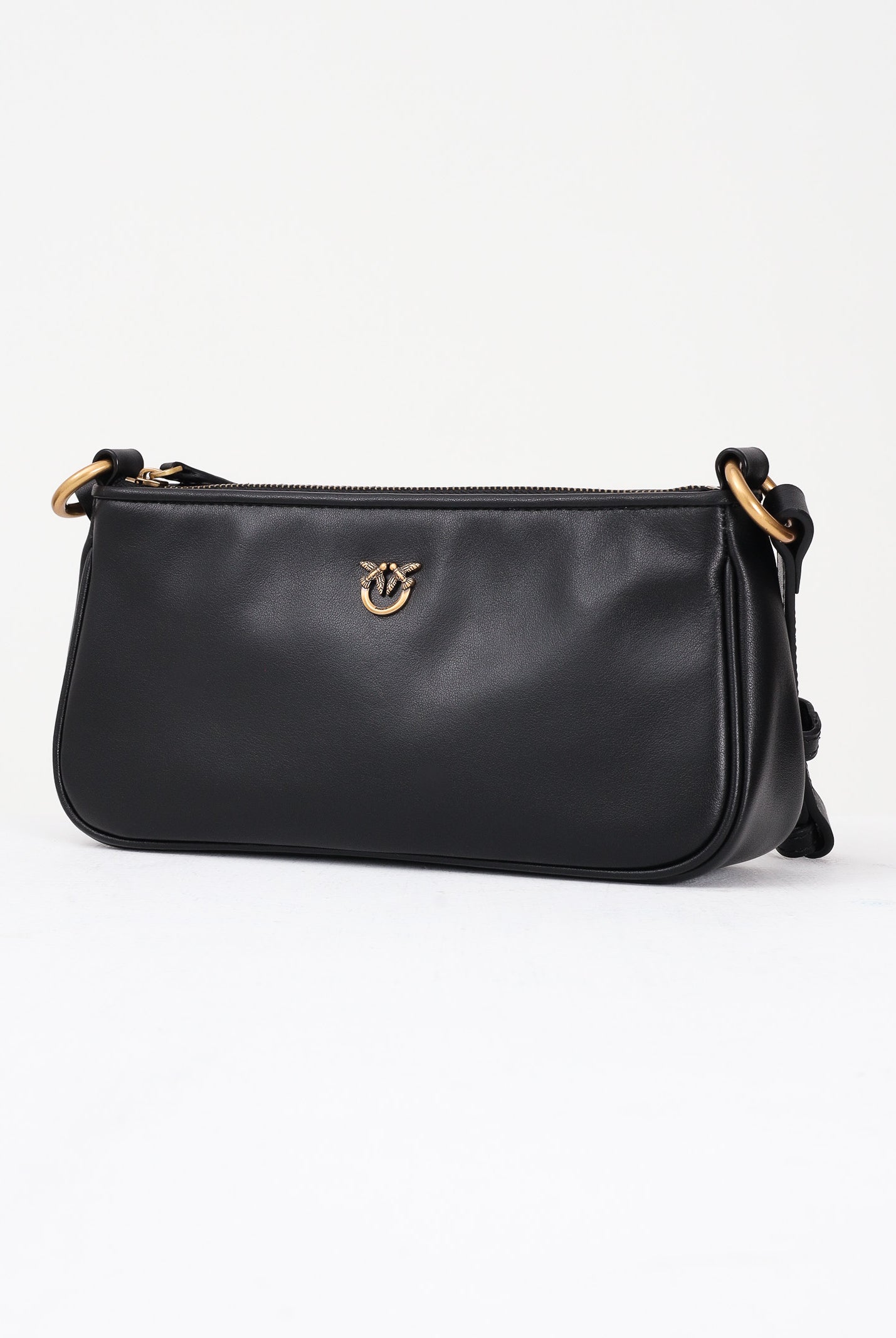 PINKO Borsa a spalla MINI HALF MOON BAGUETTE nera da donna 105069A0QO Z99Q PINKO