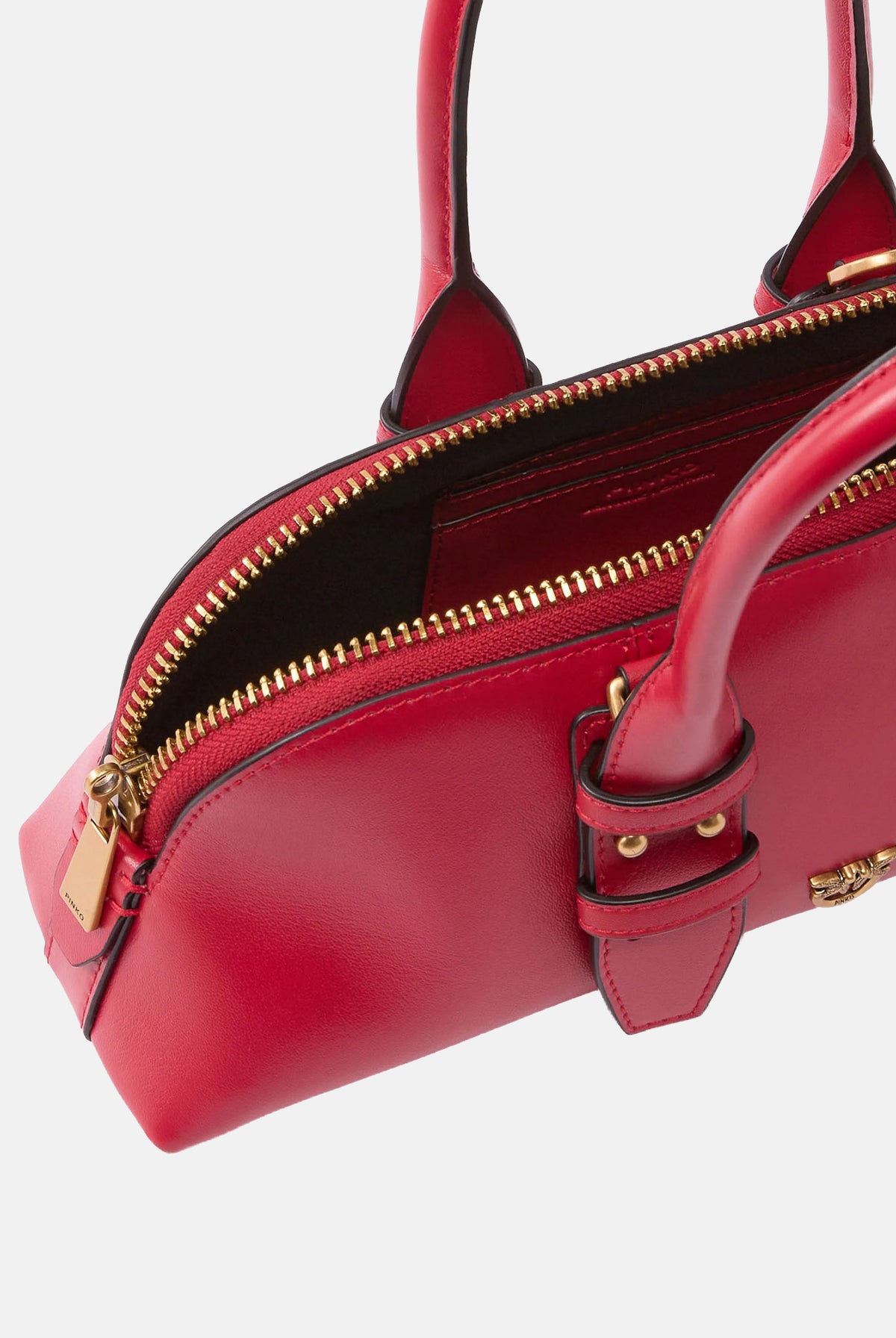 PINKO Borsa a mano LOVE ONE POCKET C rossa da donna con lucchetto decorato dall'iconico logo Love Birds 105334A0QO R59Q PINKO