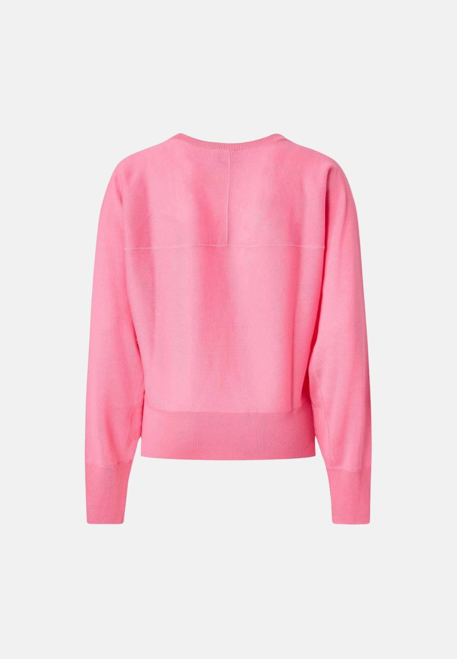 PINKO Maglia LANZAROTE rosa garofalo da donna con logo LOVE BIRDS 105417A18M O00 PINKO