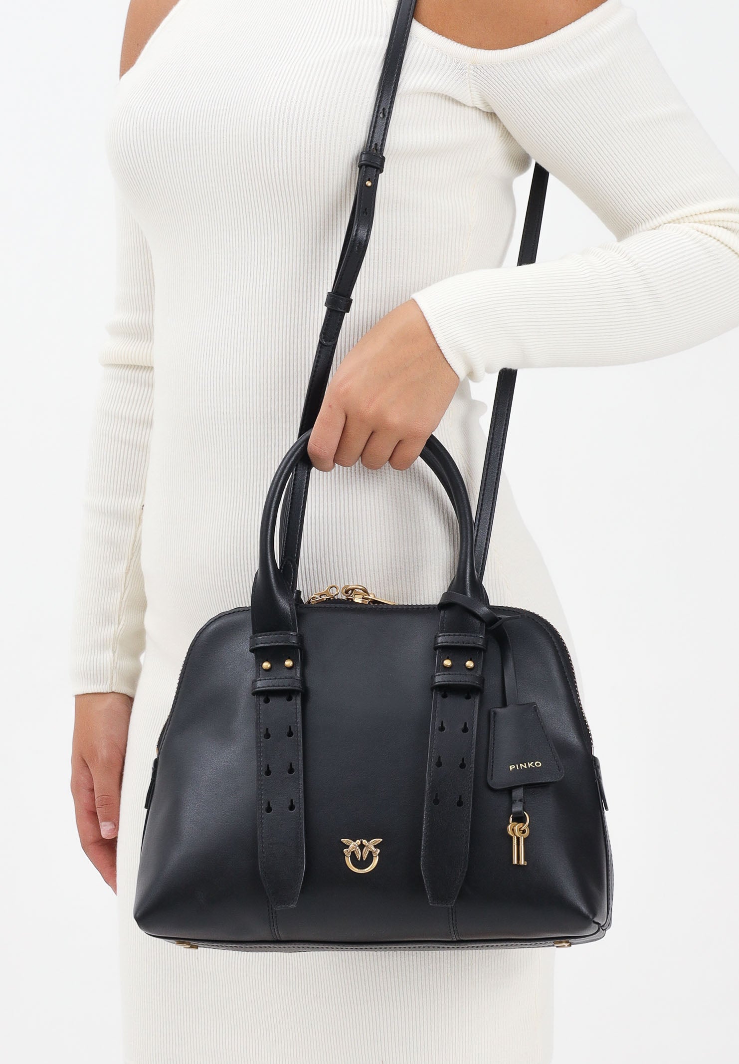 PINKO Borsa a mano Escape nera da donna 105906A0QO Z99Q PINKO