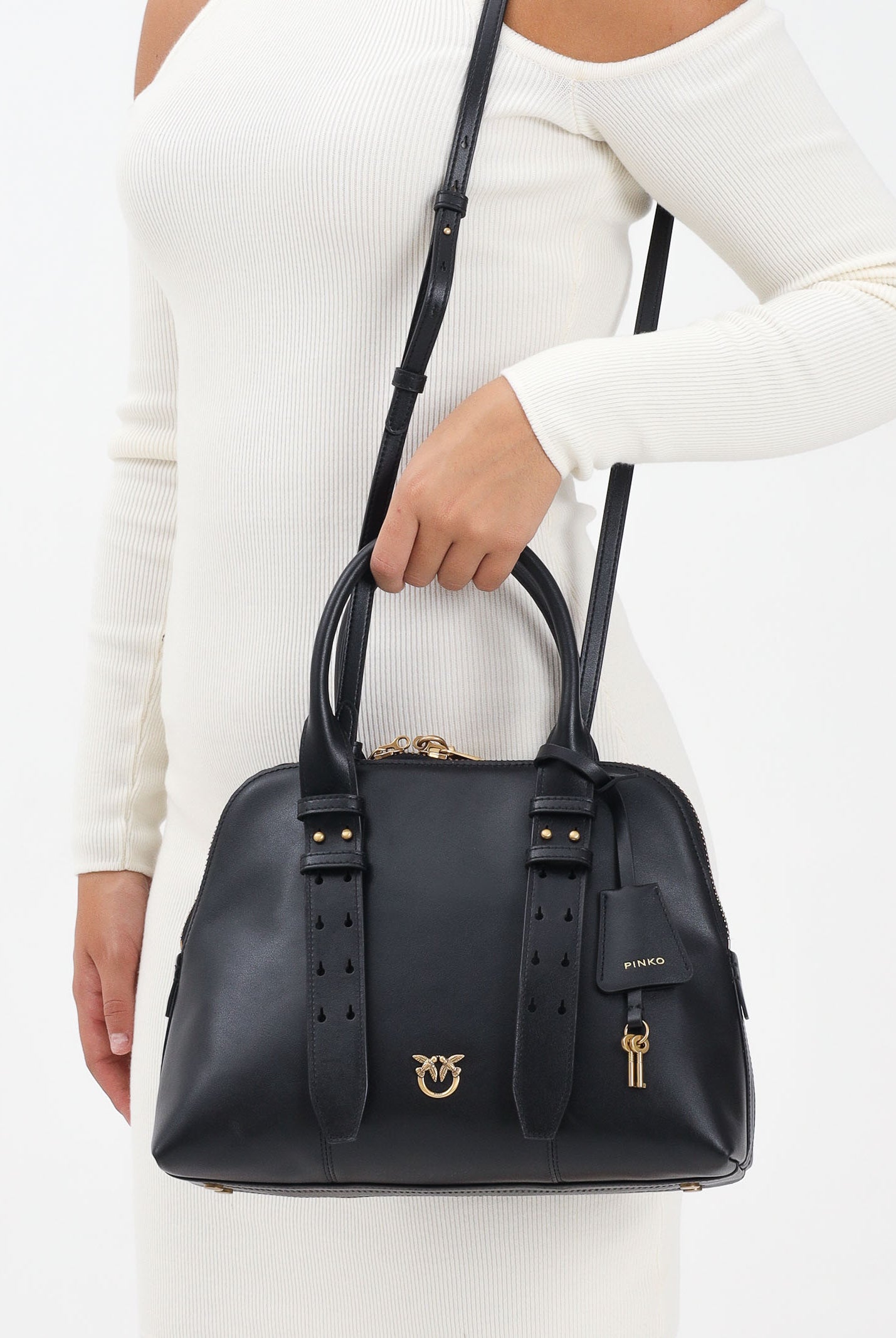 PINKO Borsa a mano Escape nera da donna 105906A0QO Z99Q PINKO
