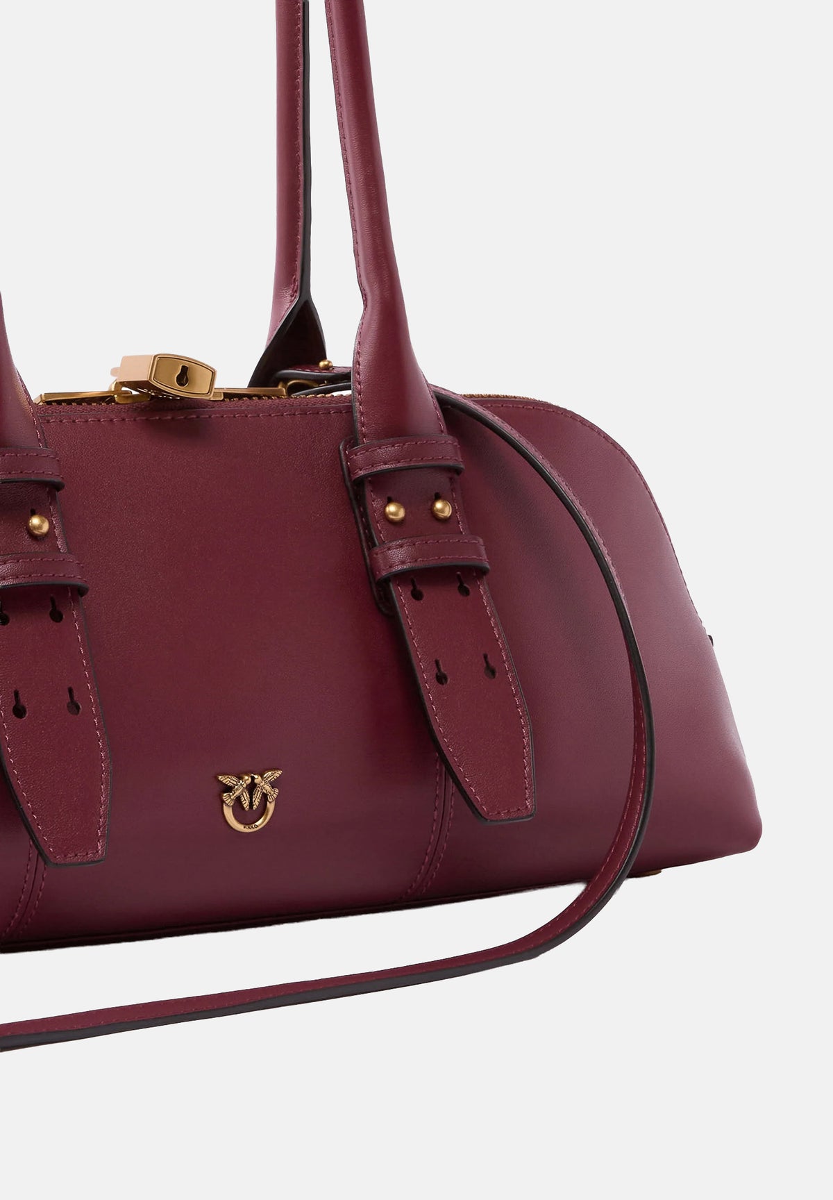 PINKO Borsa a spalla ESCAPE BAG HORIZONTAL ribes-bordeaux da donna con chiusura a doppio cursore 106169A0QO WW5Q PINKO