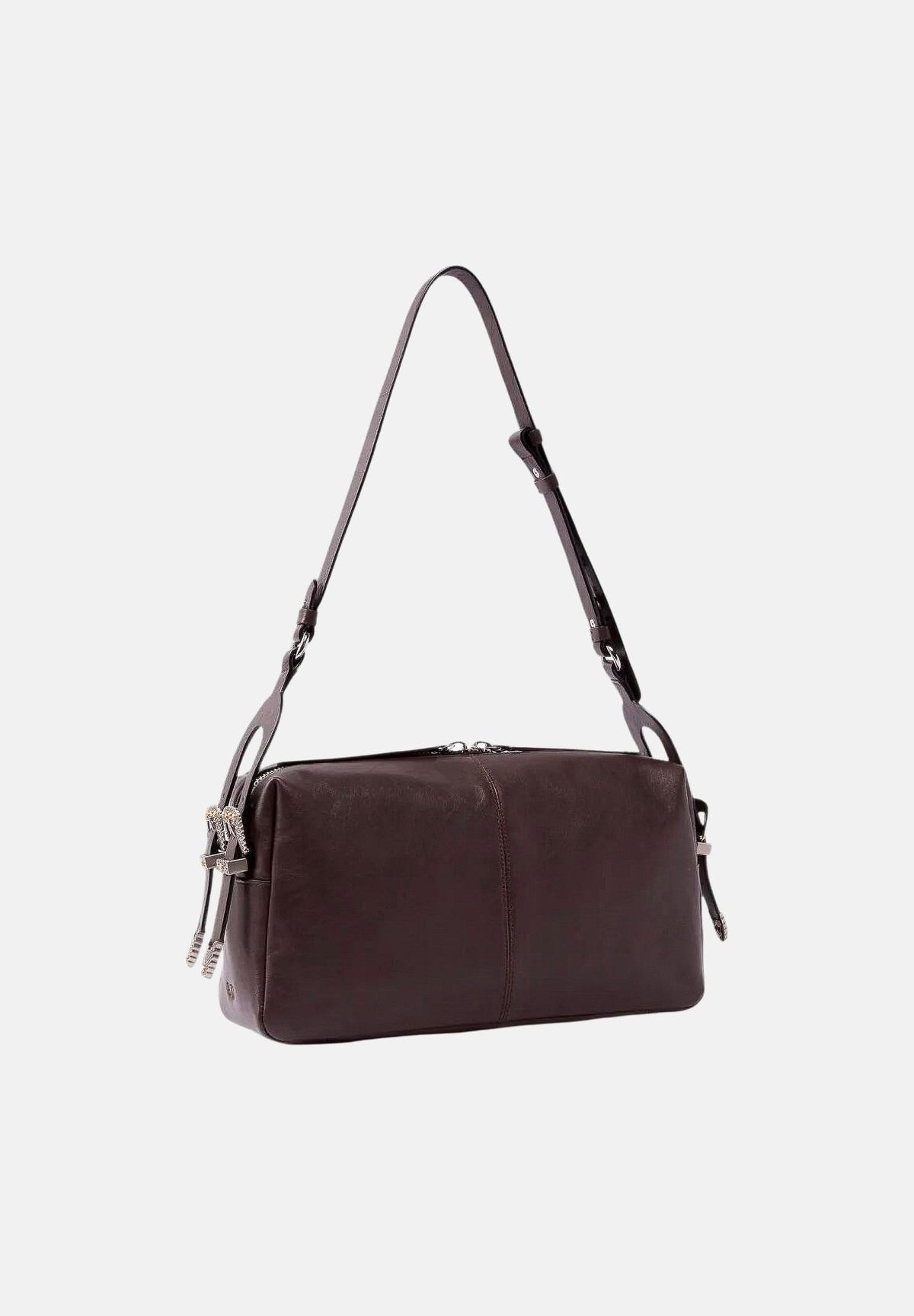 PINKO Borsa media a spalla KEEPER BAG Marasca -marrone da donna. 106676A2JG M12A PINKO