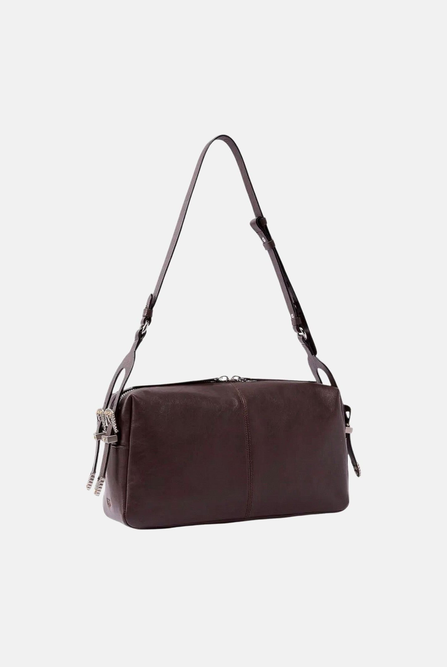 PINKO Borsa media a spalla KEEPER BAG Marasca -marrone da donna. 106676A2JG M12A PINKO