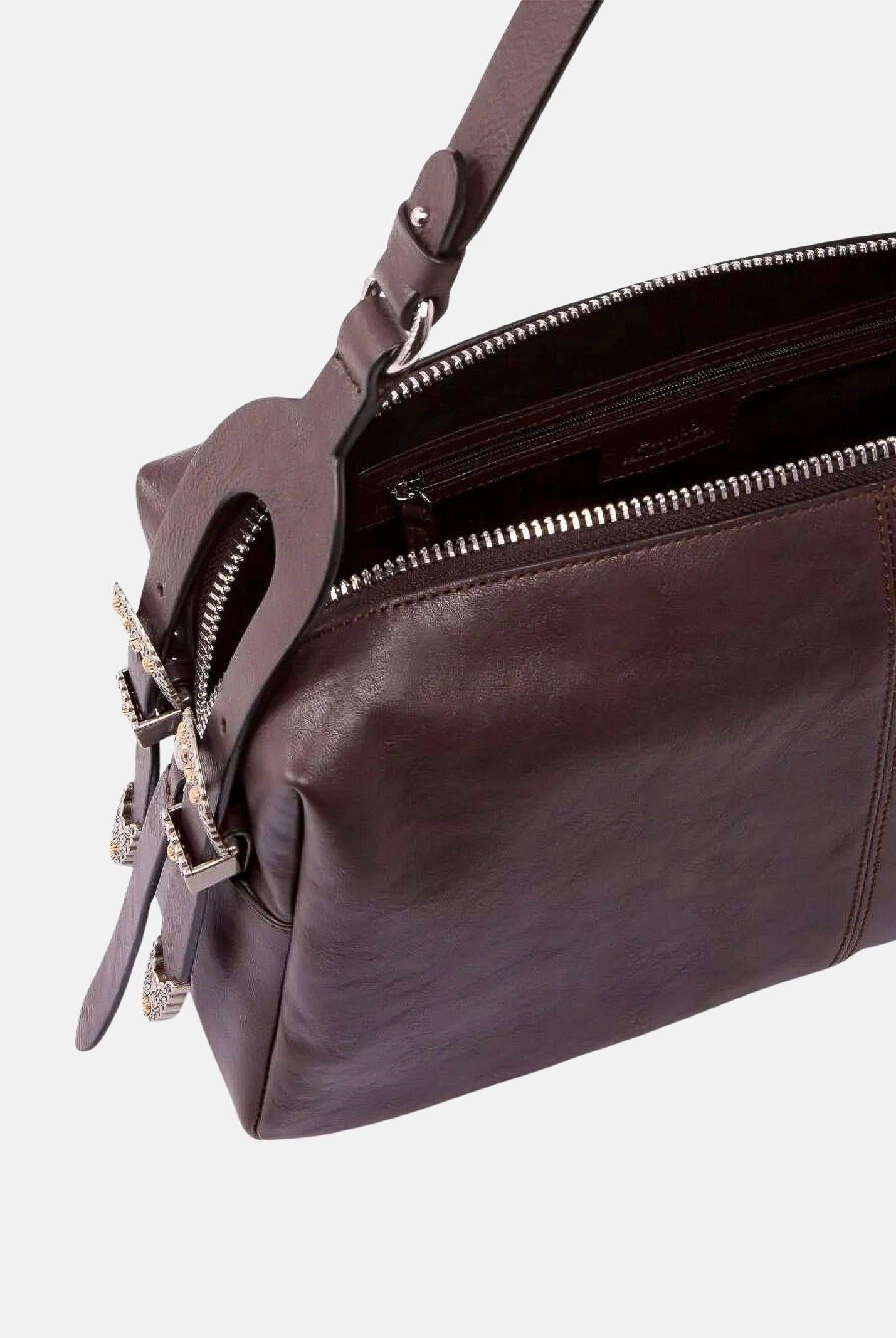 PINKO Borsa media a spalla KEEPER BAG Marasca -marrone da donna. 106676A2JG M12A PINKO