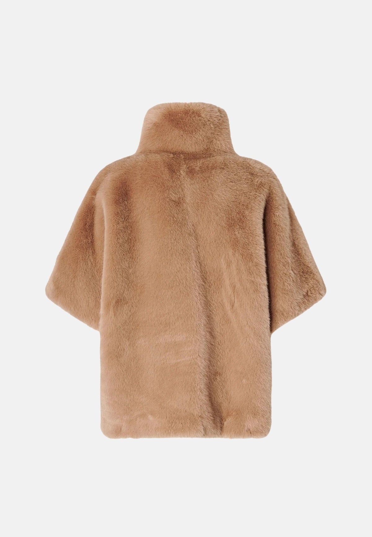 PINKO Cappa in pelliccia sintetica NEW COMODINO Beige Taupe Caldo da donna. 107043A3E7 C73 PINKO